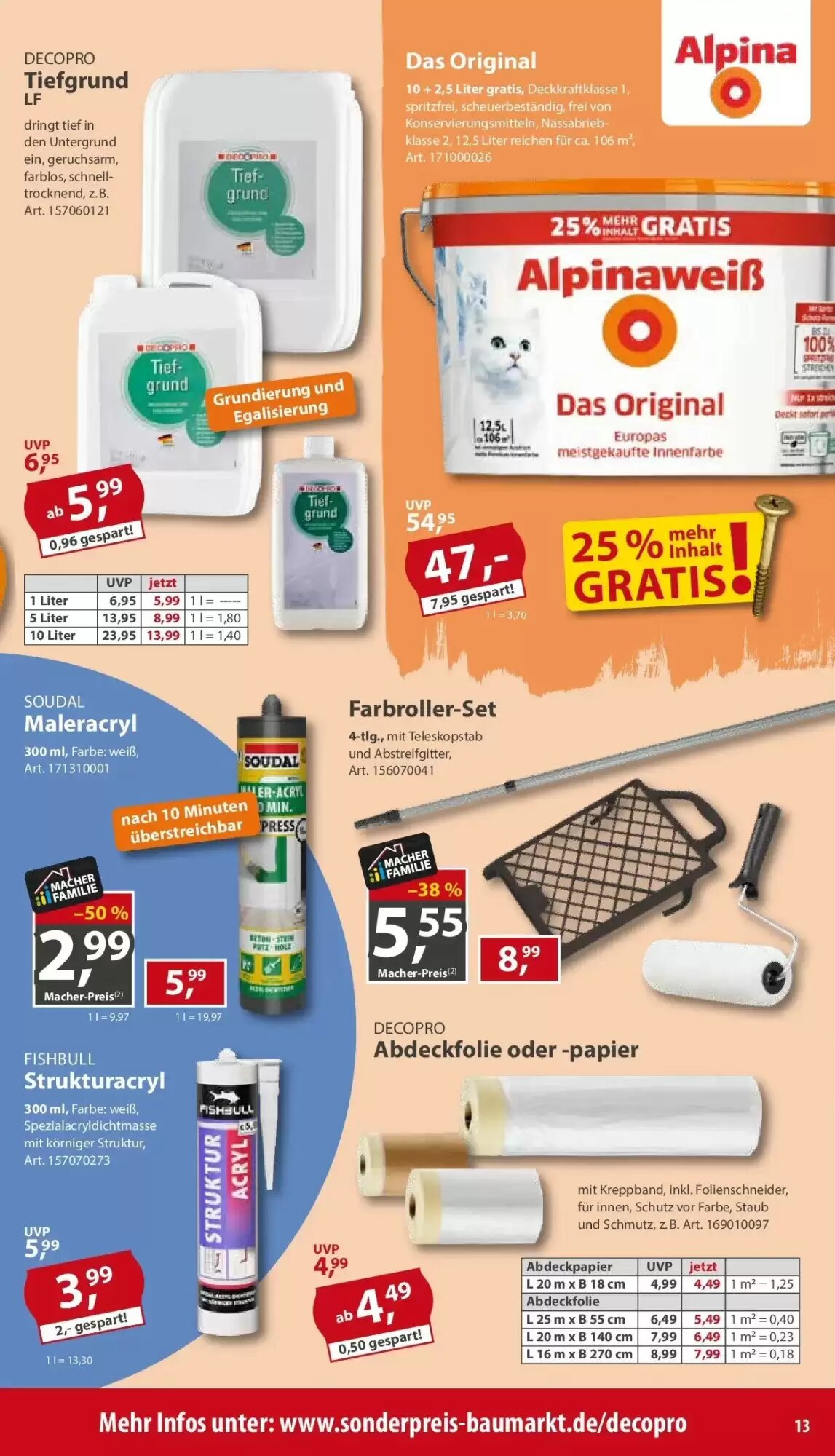 Sonderpreis Baumarkt Prospekt (ab 18.09.2026) zum Blättern - Seite 13