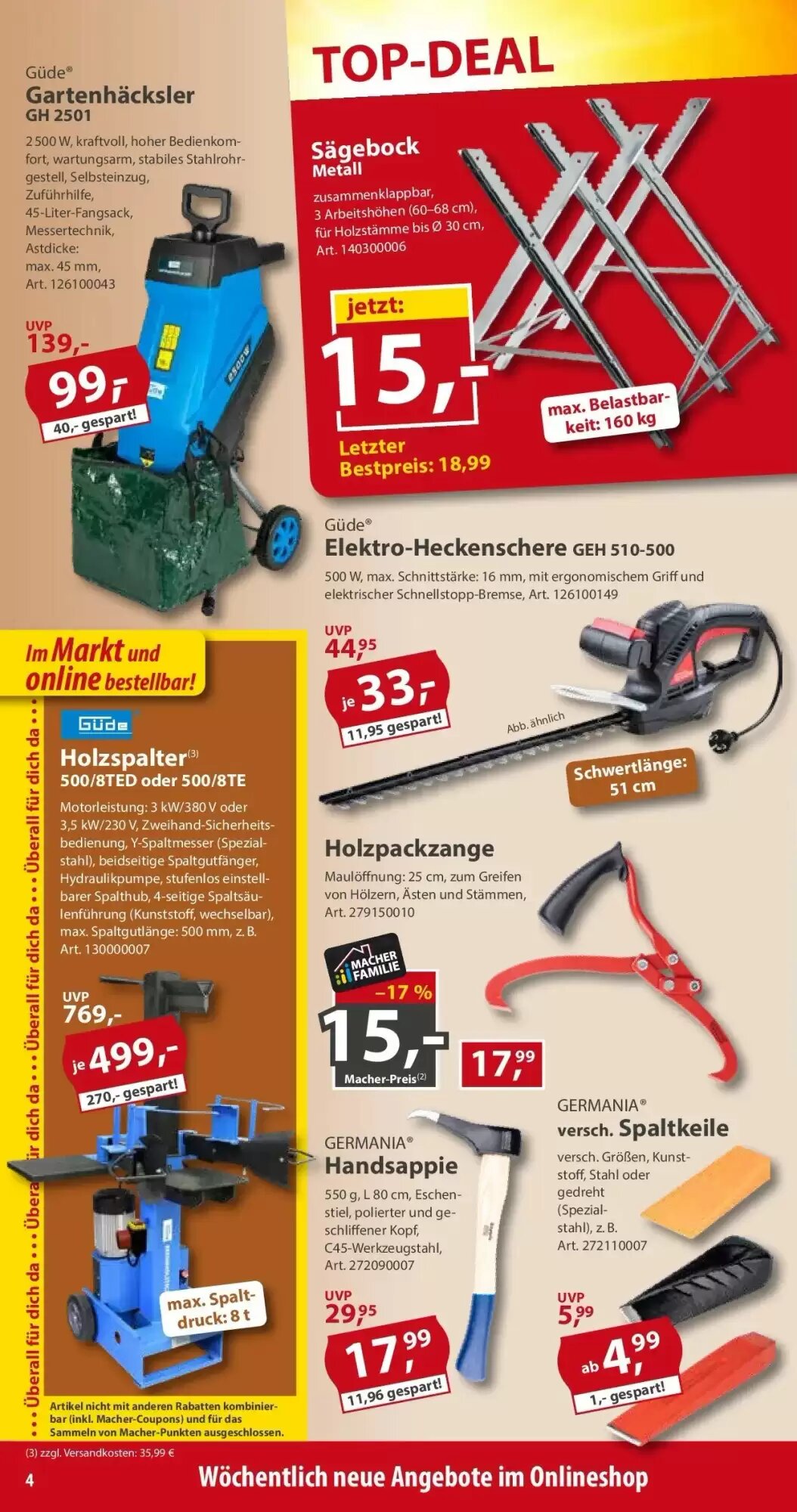 Sonderpreis Baumarkt Prospekt (ab 18.09.2026) zum Blättern - Seite 4