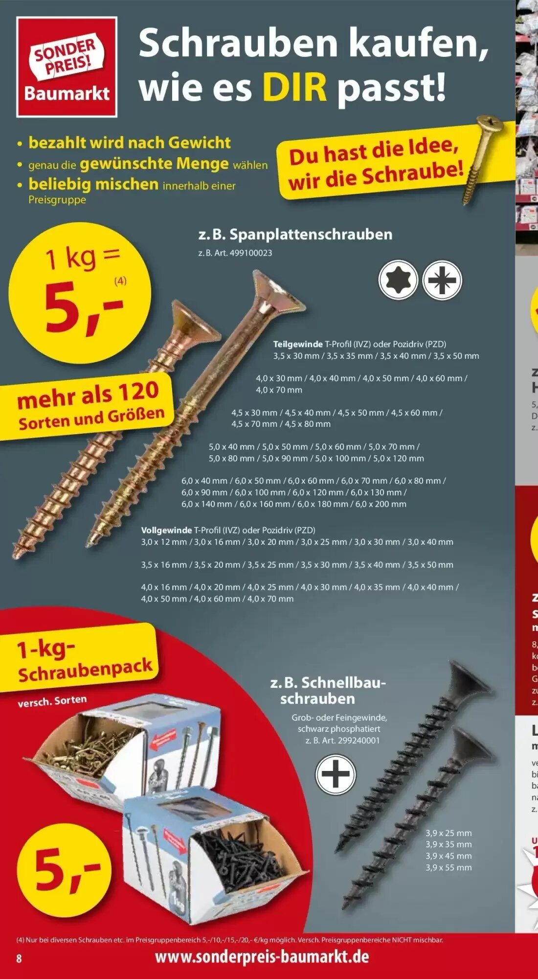 Sonderpreis Baumarkt Prospekt (ab 18.09.2026) zum Blättern - Seite 8