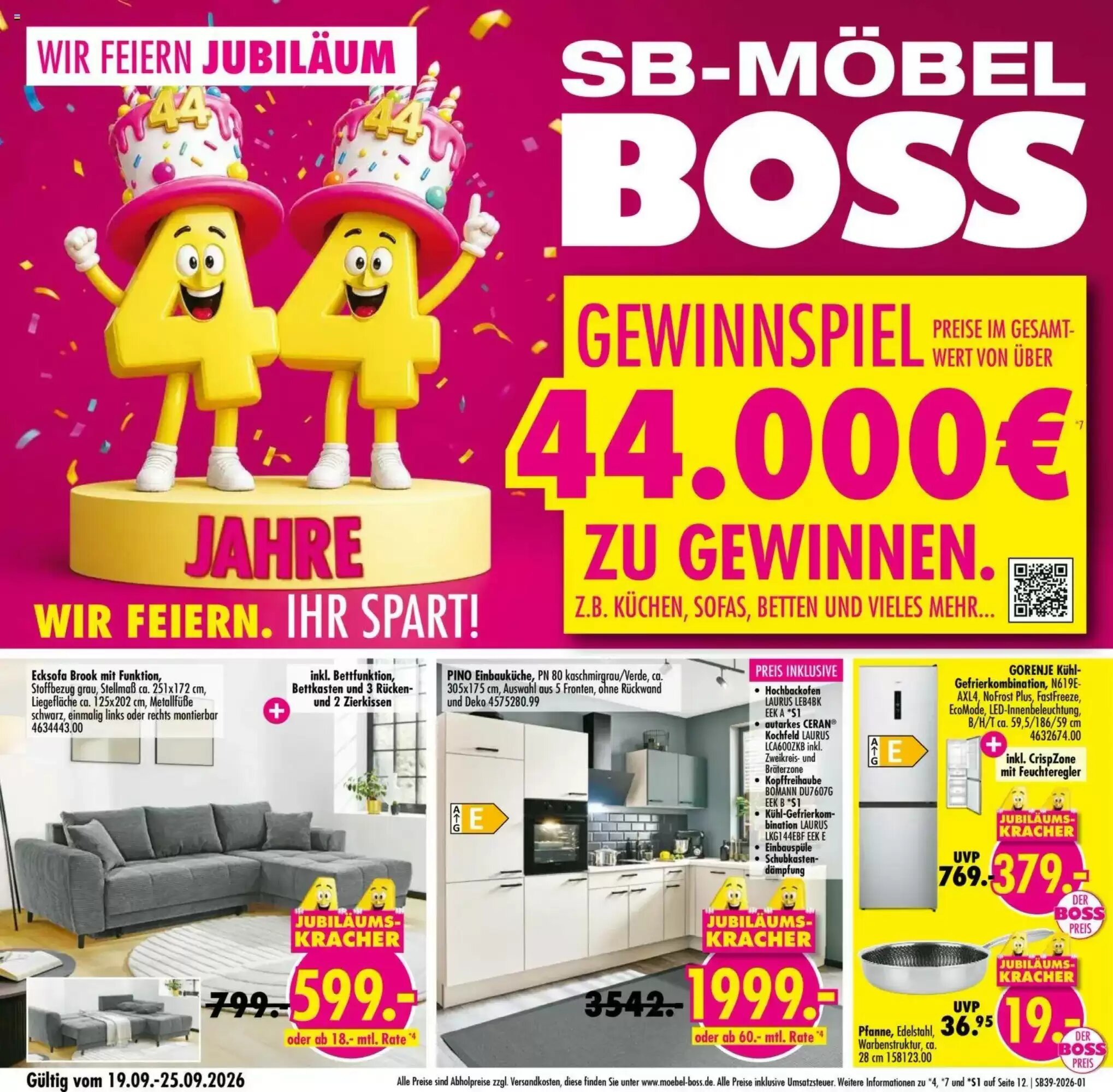 Möbel Boss Prospekt (ab 19.09.2026) zum Blättern - Seite 1