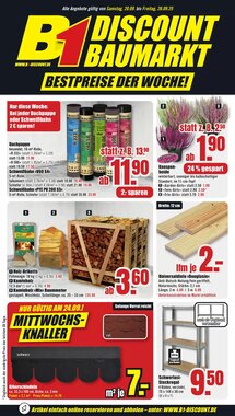 B1 Discount Baumarkt Prospekt (ab 19.09.2026) zum Blättern