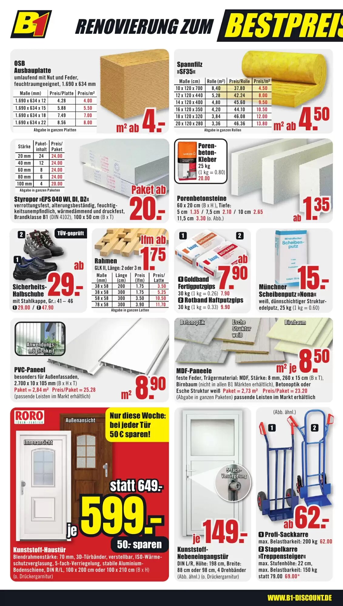 B1 Discount Baumarkt Prospekt (ab 19.09.2026) zum Blättern - Seite 4