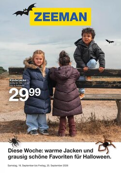 Zeeman Prospekt (ab 19.09.2026) zum Blättern