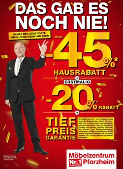 Möbelzentrum Pforzheim Prospekt (ab 19.09.2026) zum Blättern