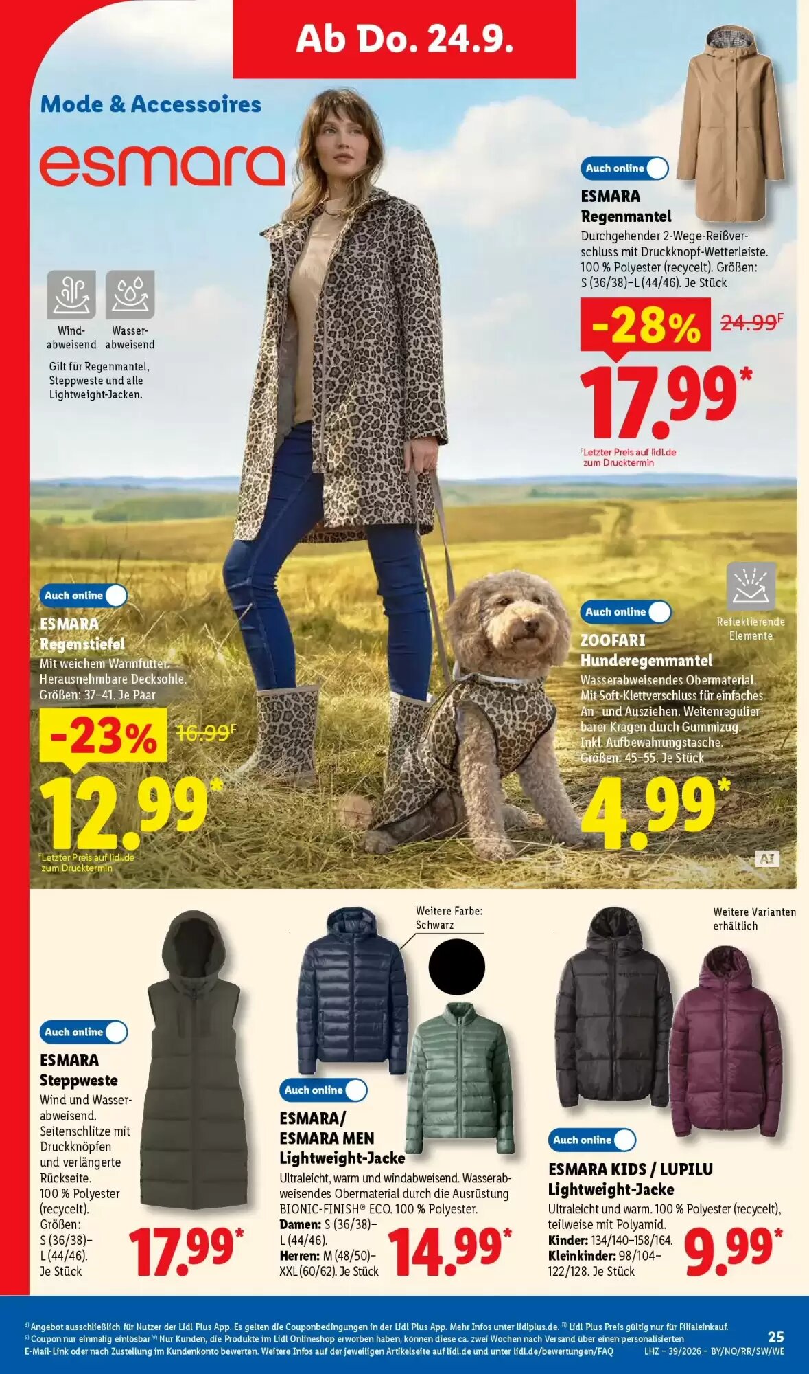 Lidl Prospekt (ab 20.09.2026) zum Blättern - Seite 39