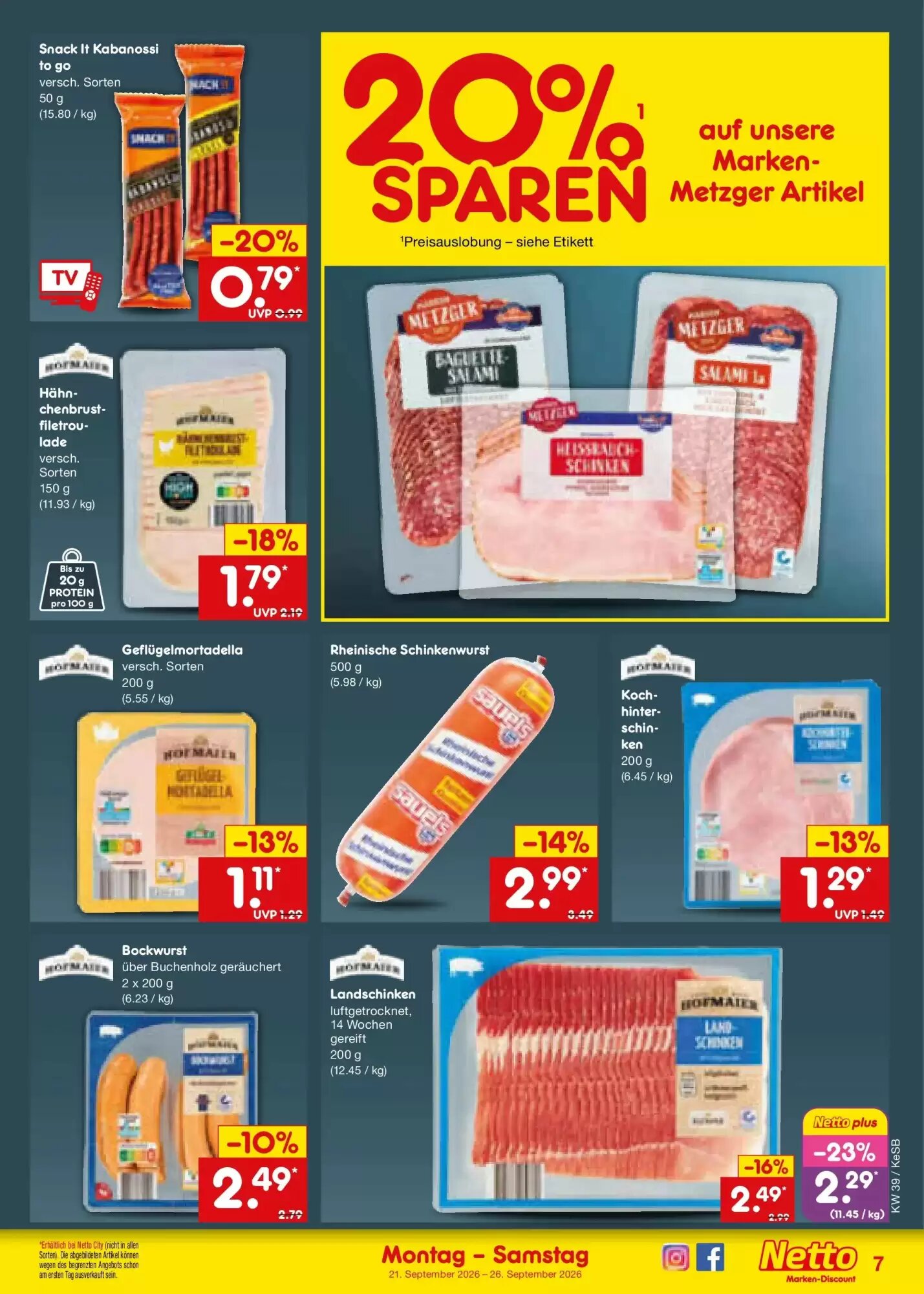 Netto Marken-Discount Prospekt (ab 20.09.2026) zum Blättern - Seite 11