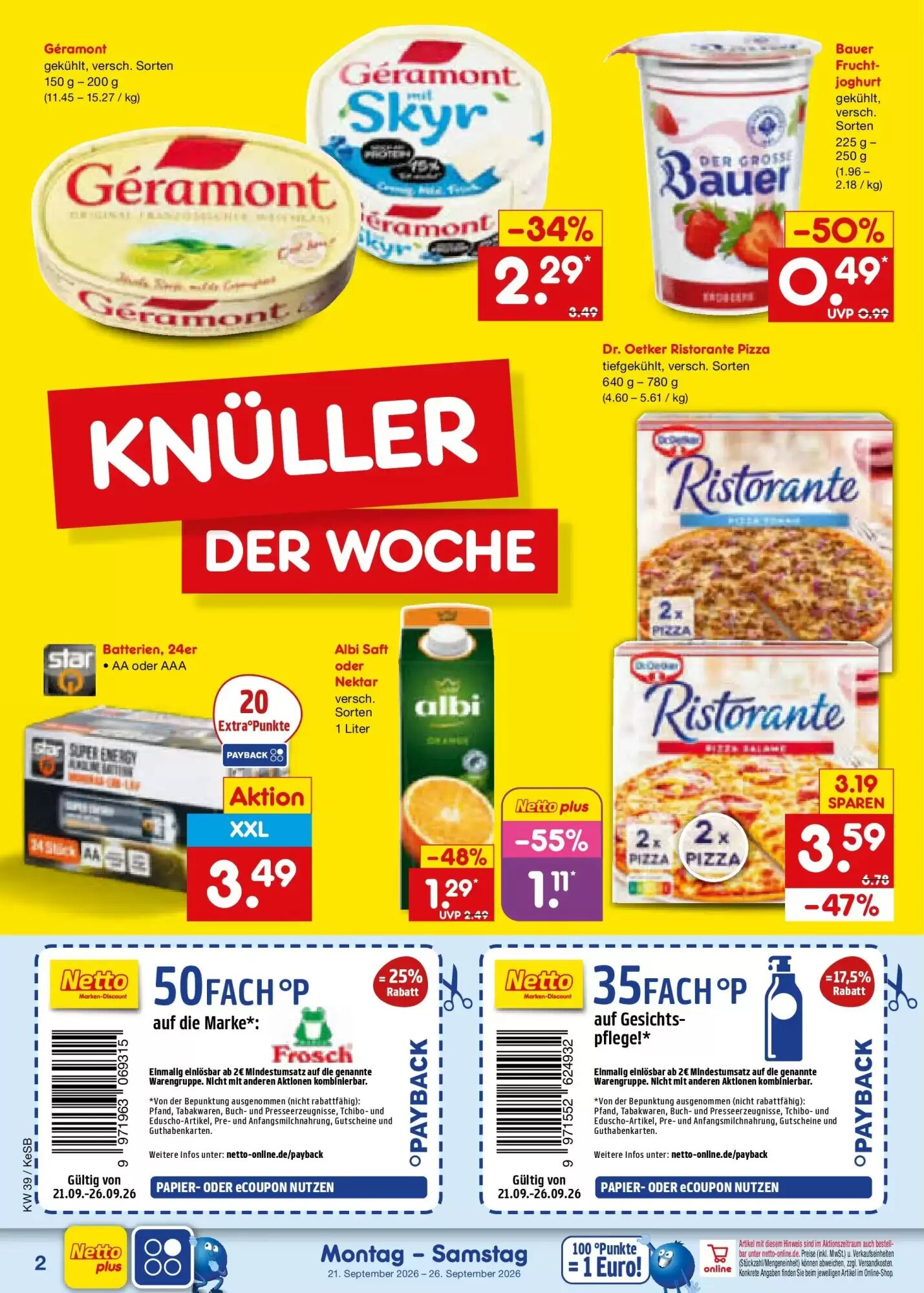 Netto Marken-Discount Prospekt (ab 20.09.2026) zum Blättern - Seite 2