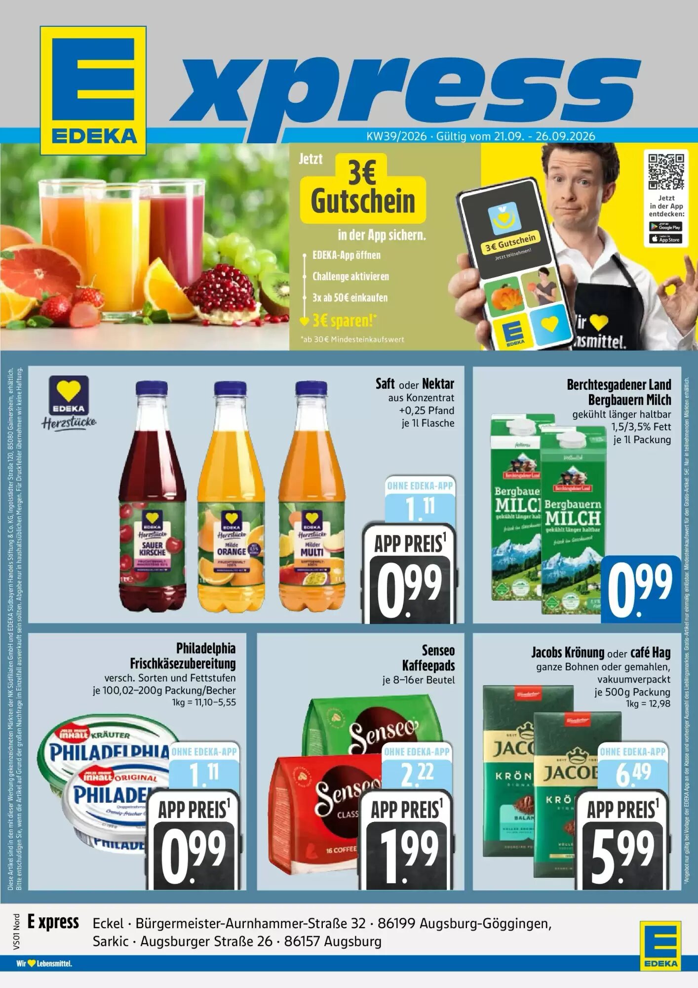 Edeka Xpress Prospekt (ab 20.09.2026) zum Blättern - Seite 1