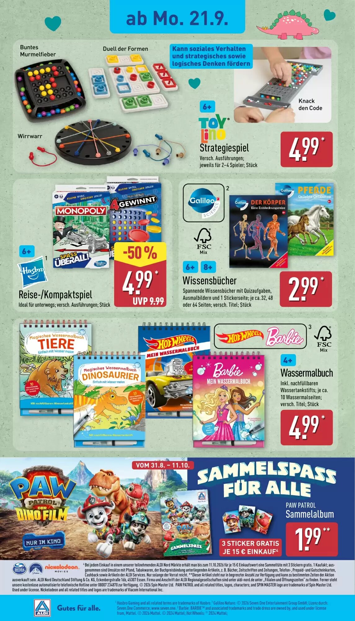 Aldi Nord Prospekt (ab 21.09.2026) zum Blättern - Seite 20
