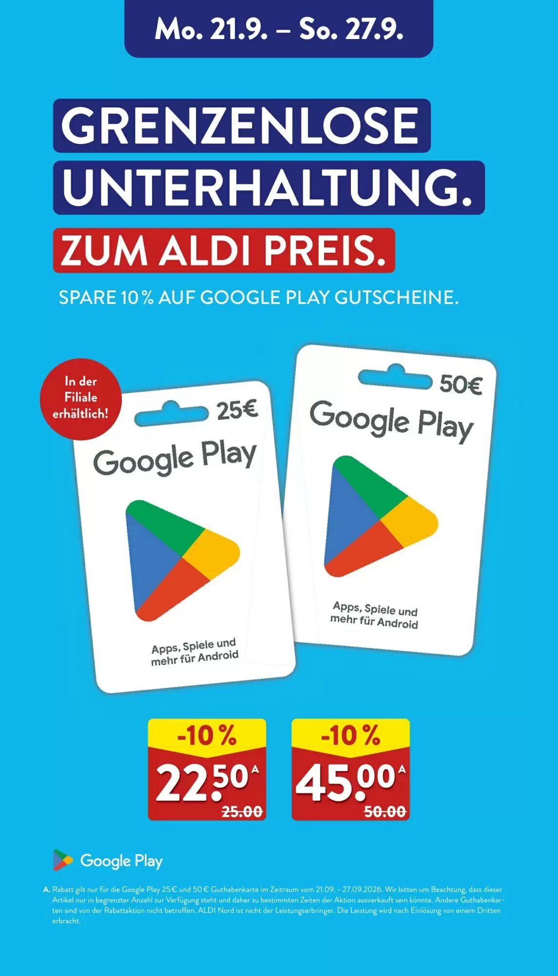 Aldi Nord Prospekt (ab 21.09.2026) zum Blättern - Seite 40