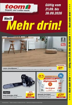 toom Baumarkt Prospekt (ab 21.09.2026) zum Blättern