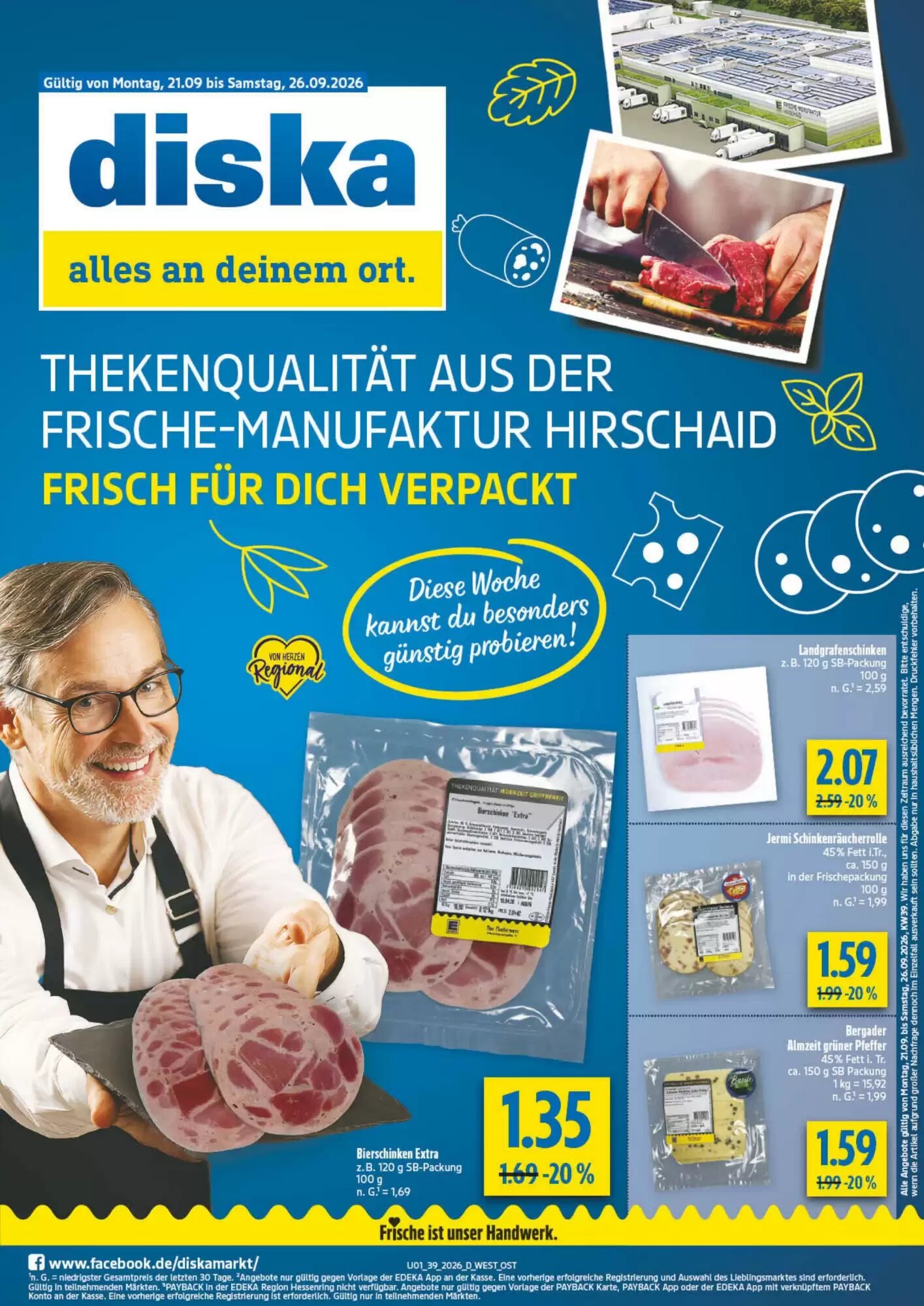diska Prospekt (ab 21.09.2026) zum Blättern - Seite 1