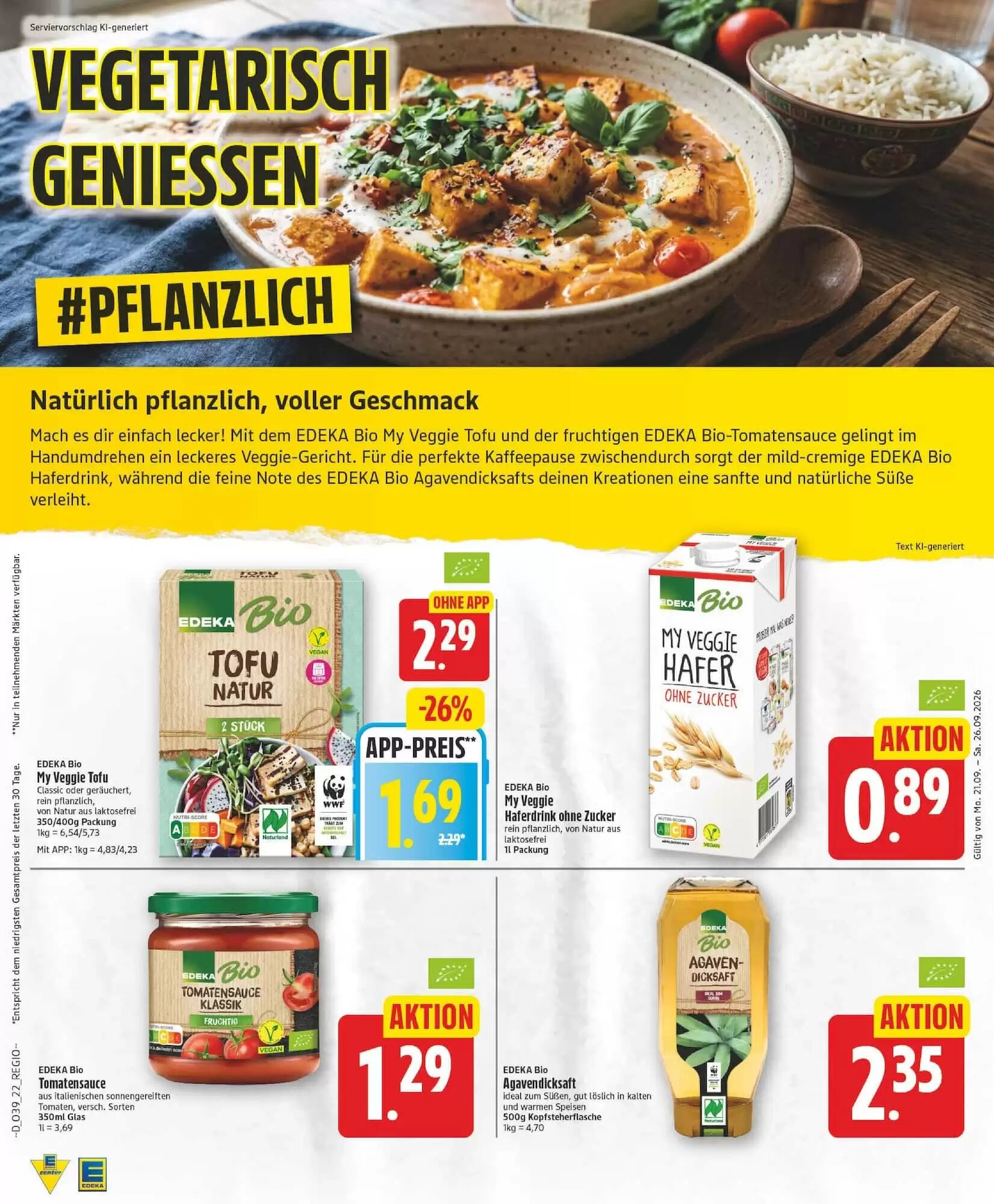 Edeka Prospekt (ab 21.09.2026) zum Blättern - Seite 22