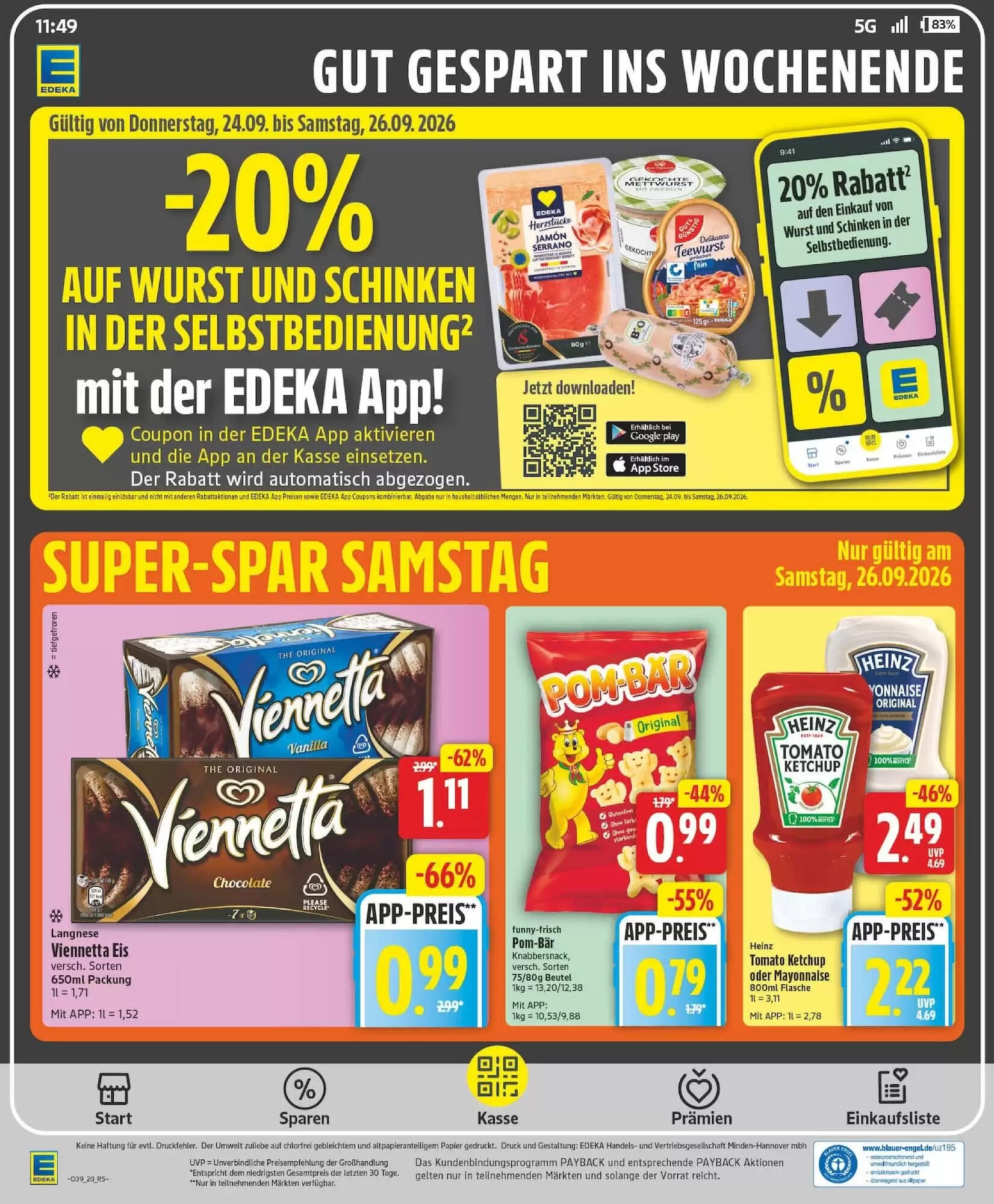 Edeka Prospekt (ab 21.09.2026) zum Blättern - Seite 25