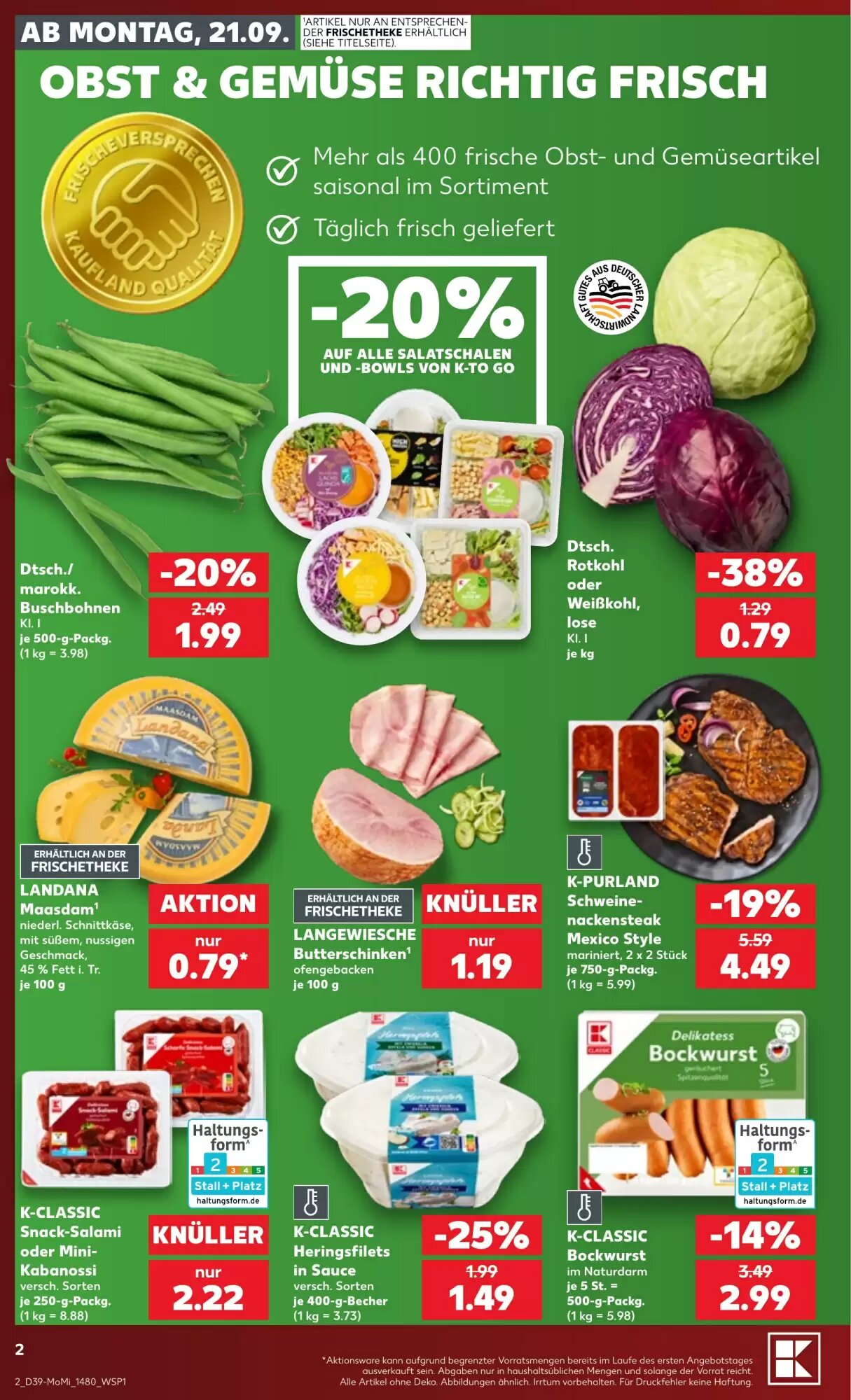 Kaufland Prospekt (ab 21.09.2026) zum Blättern - Seite 2