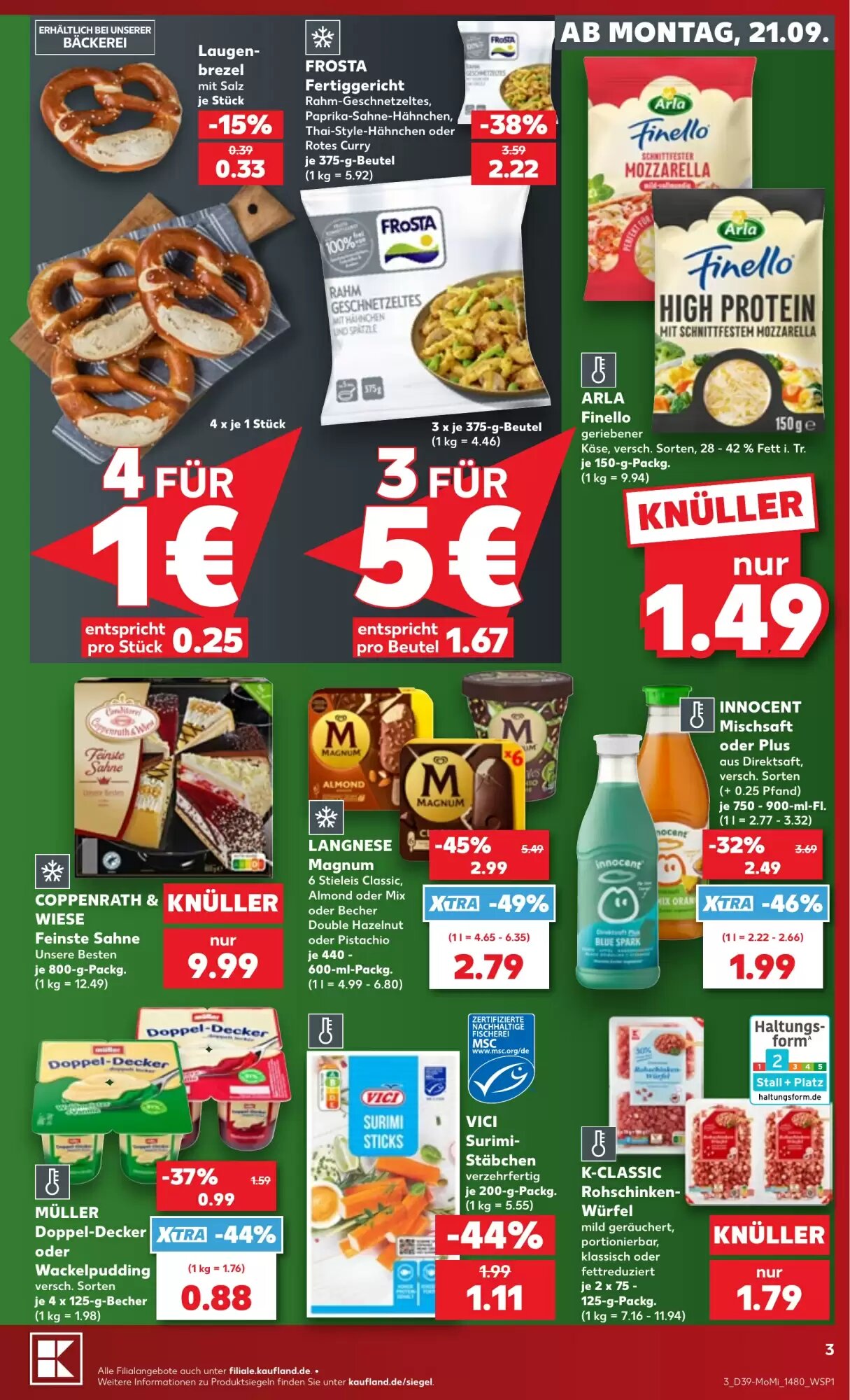 Kaufland Prospekt (ab 21.09.2026) zum Blättern - Seite 3
