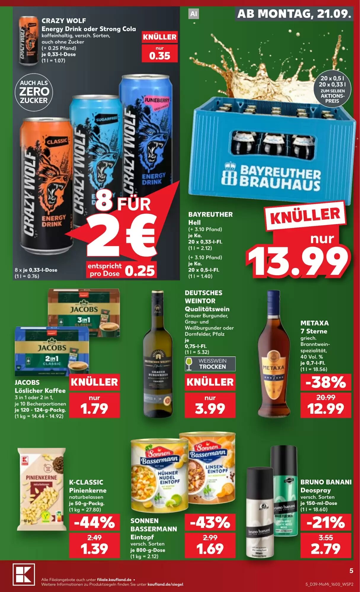 Kaufland Prospekt (ab 21.09.2026) zum Blättern - Seite 5