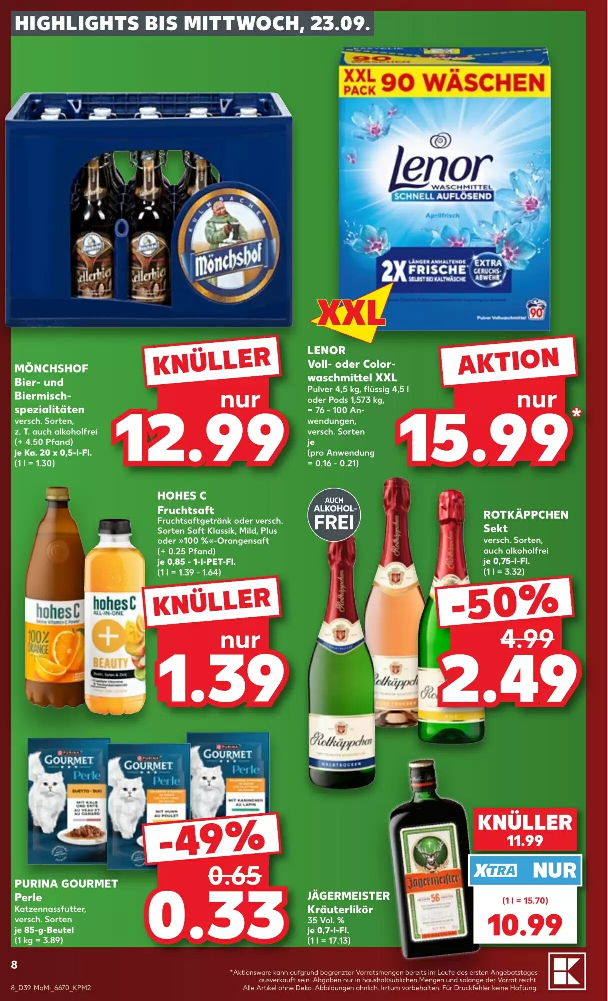 Kaufland Prospekt (ab 21.09.2026) zum Blättern - Seite 8