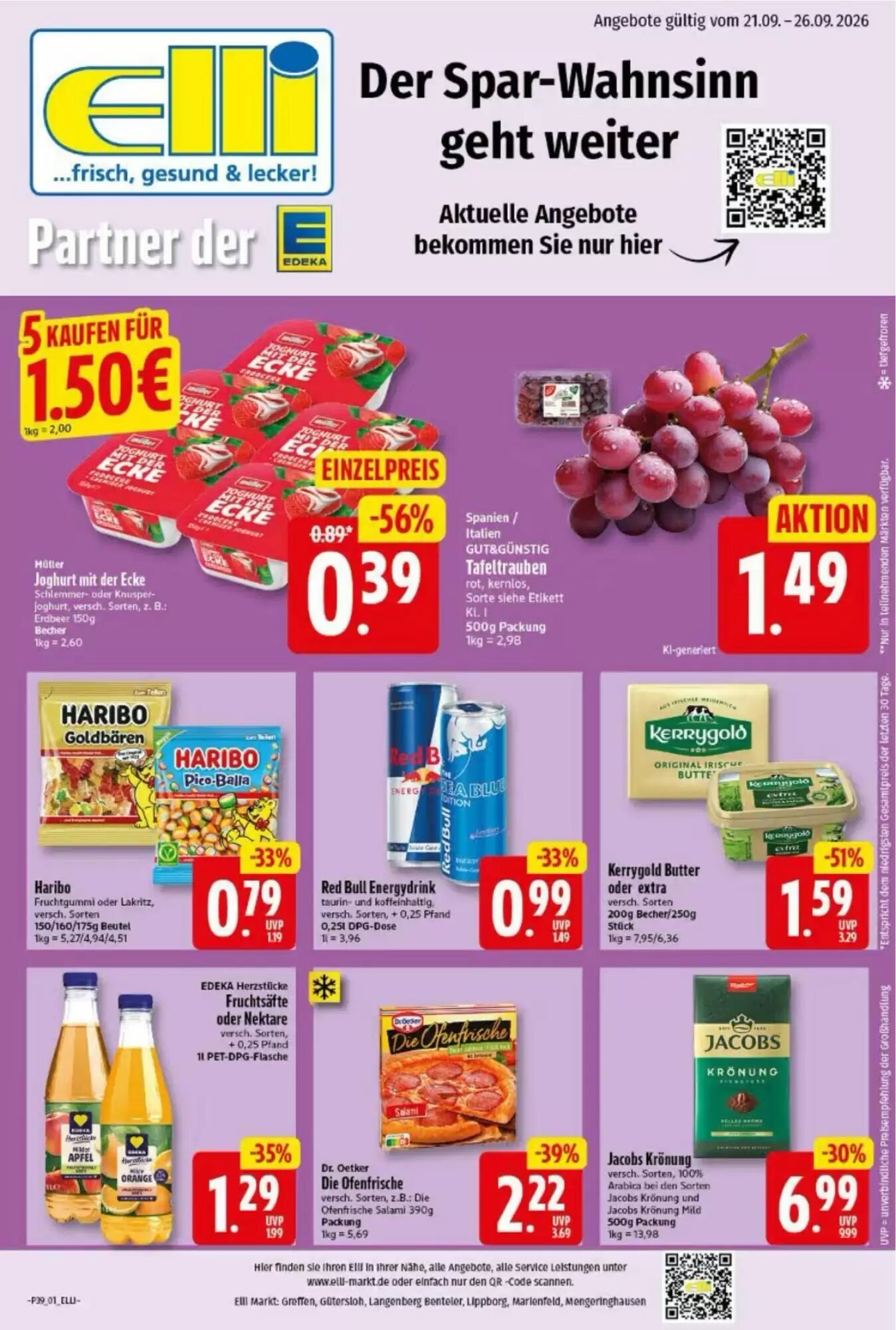 Elli Markt Prospekt (ab 21.09.2026) zum Blättern - Seite 1
