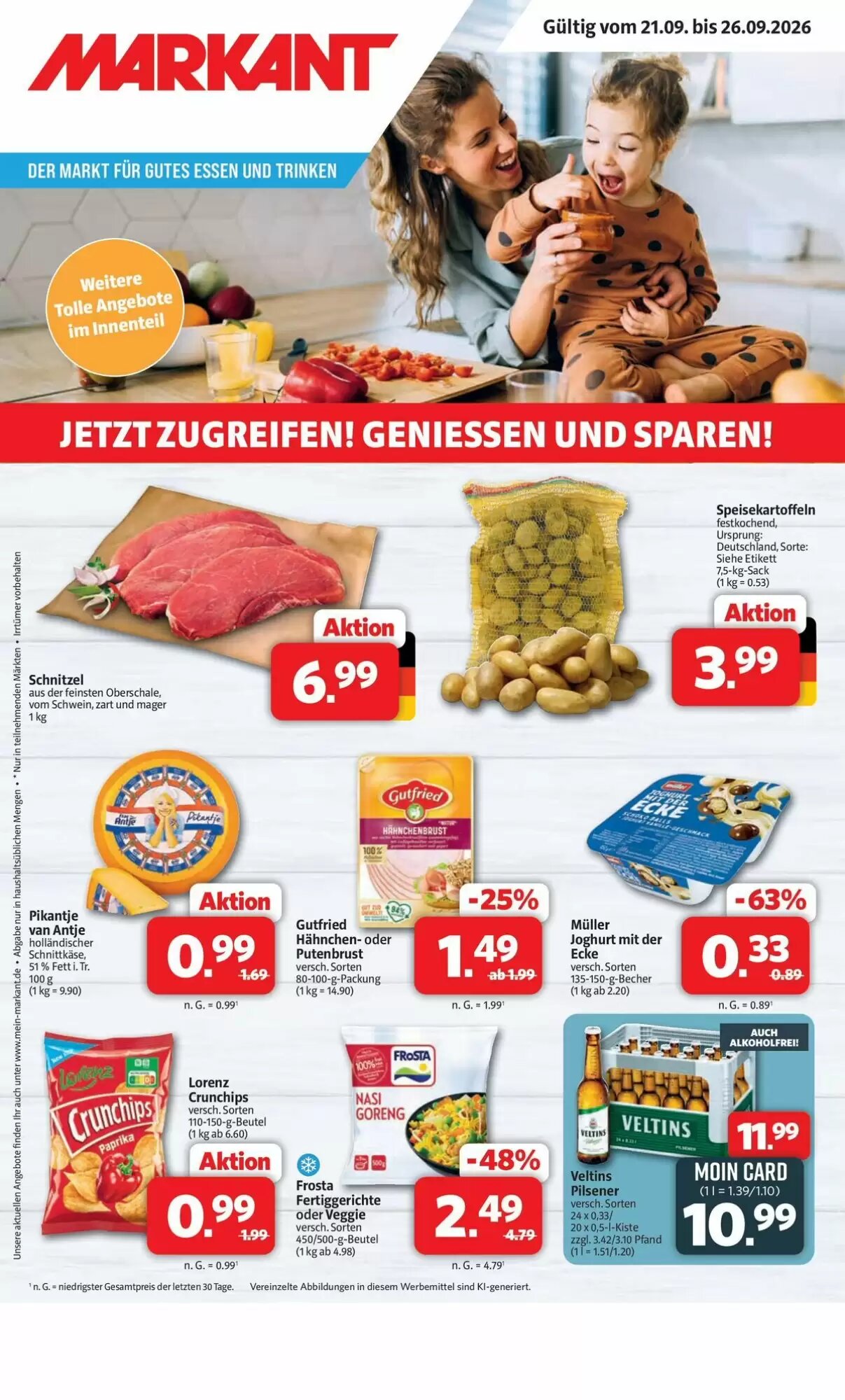 Markant Markt Prospekt (ab 21.09.2026) zum Blättern - Seite 1