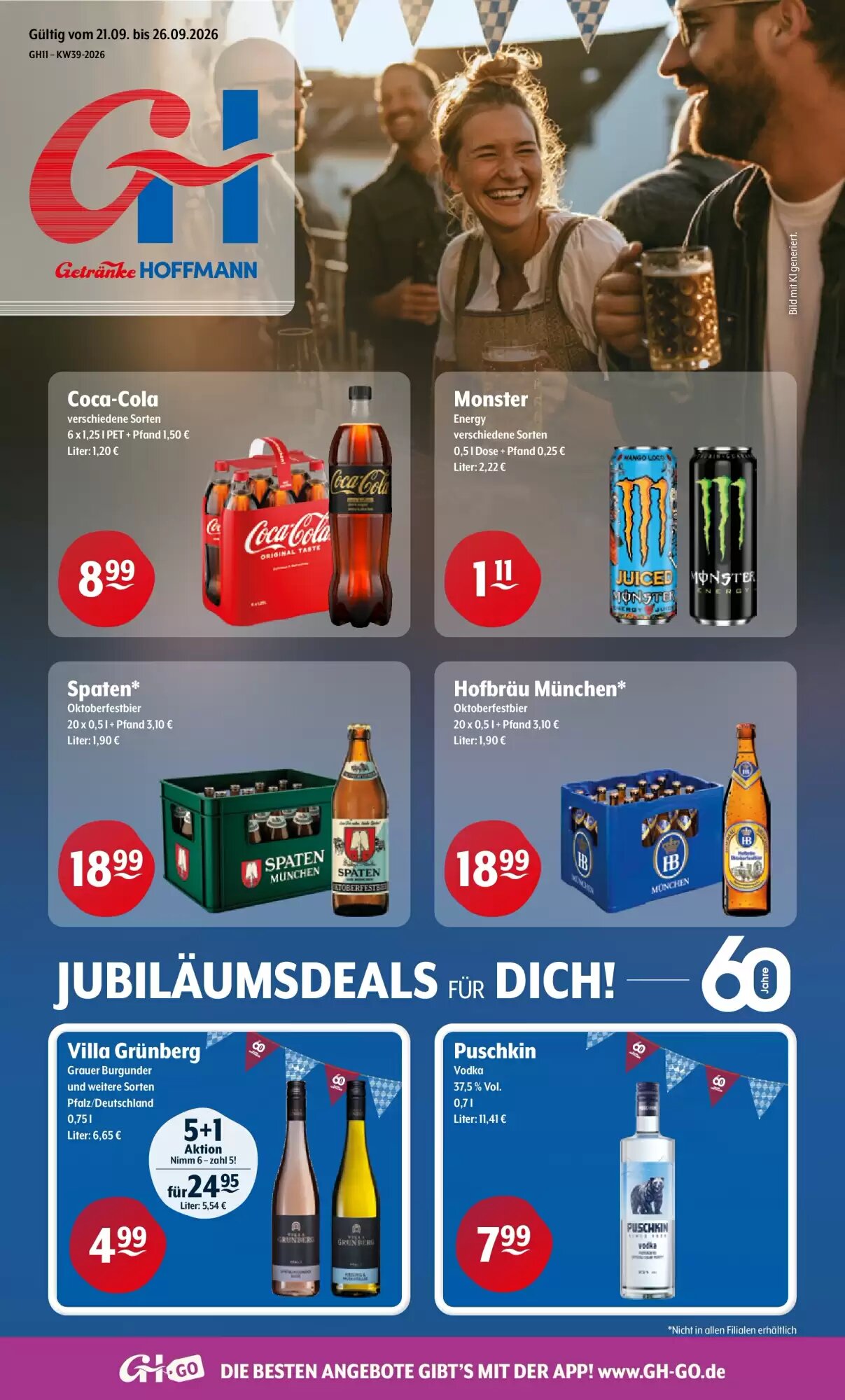 Getränke Hoffmann Prospekt (ab 21.09.2026) zum Blättern - Seite 1