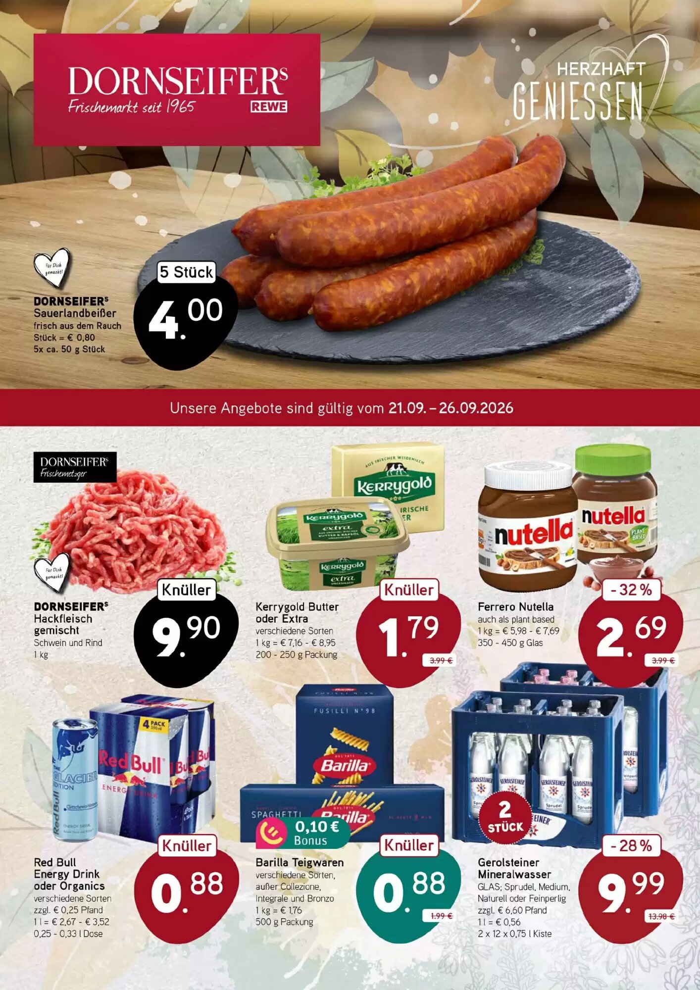 Dornseifer Prospekt (ab 21.09.2026) zum Blättern - Seite 1