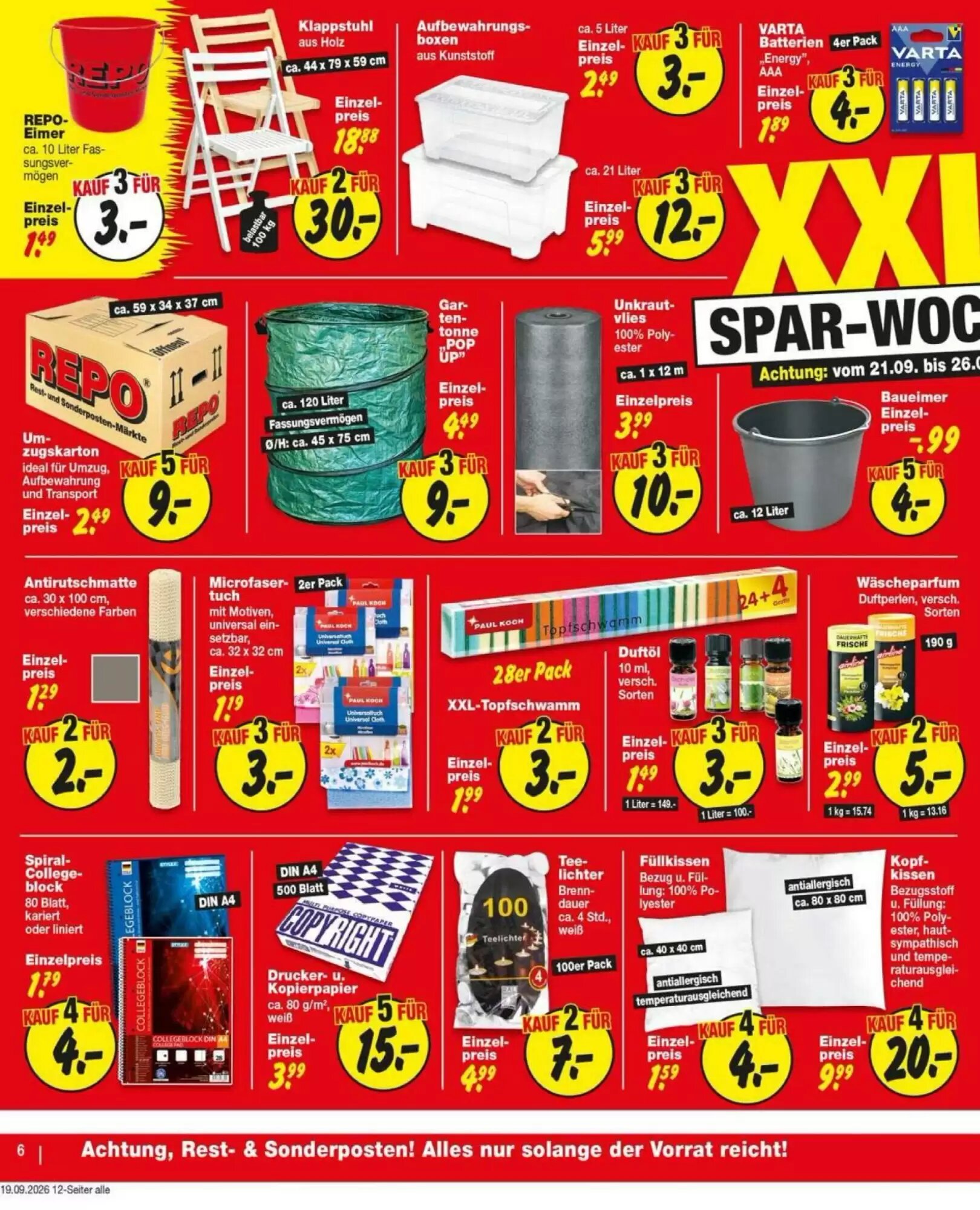 Repo Markt Prospekt (ab 21.09.2026) zum Blättern - Seite 6