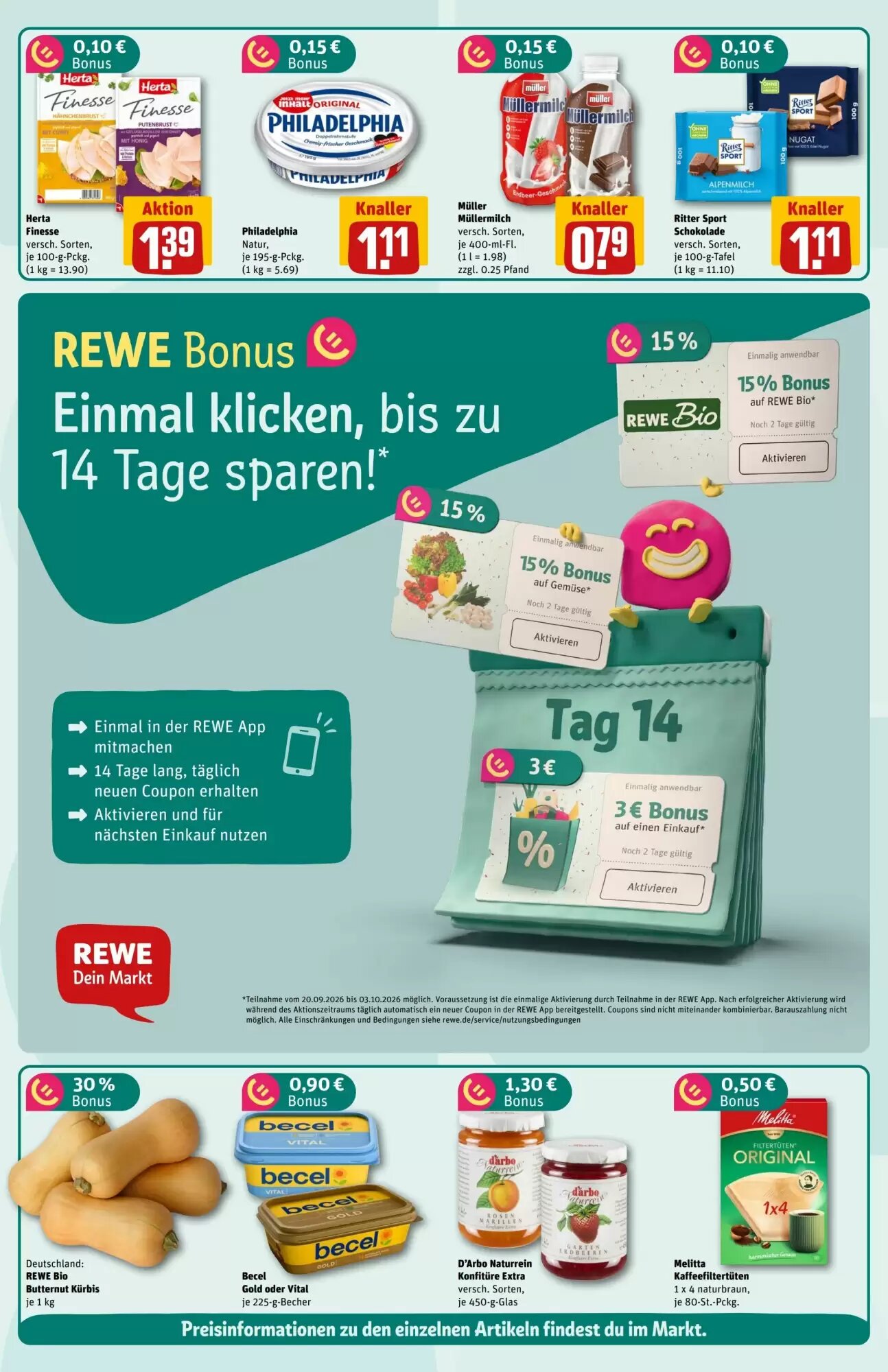 REWE Center Prospekt (ab 21.09.2026) zum Blättern - Seite 2