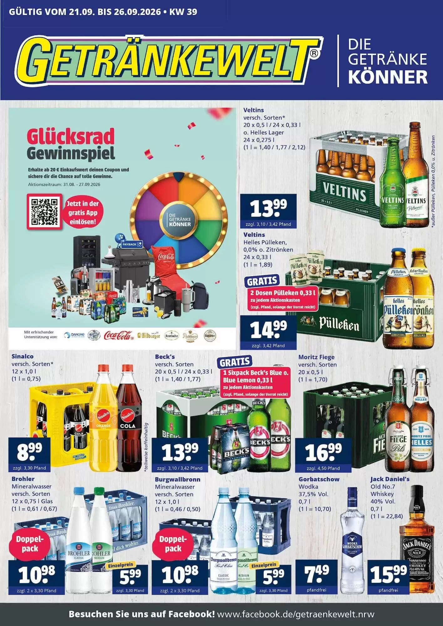 Getränkewelt Prospekt (ab 21.09.2026) zum Blättern - Seite 1