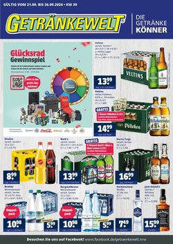 Getränkewelt Prospekt (ab 21.09.2026) zum Blättern