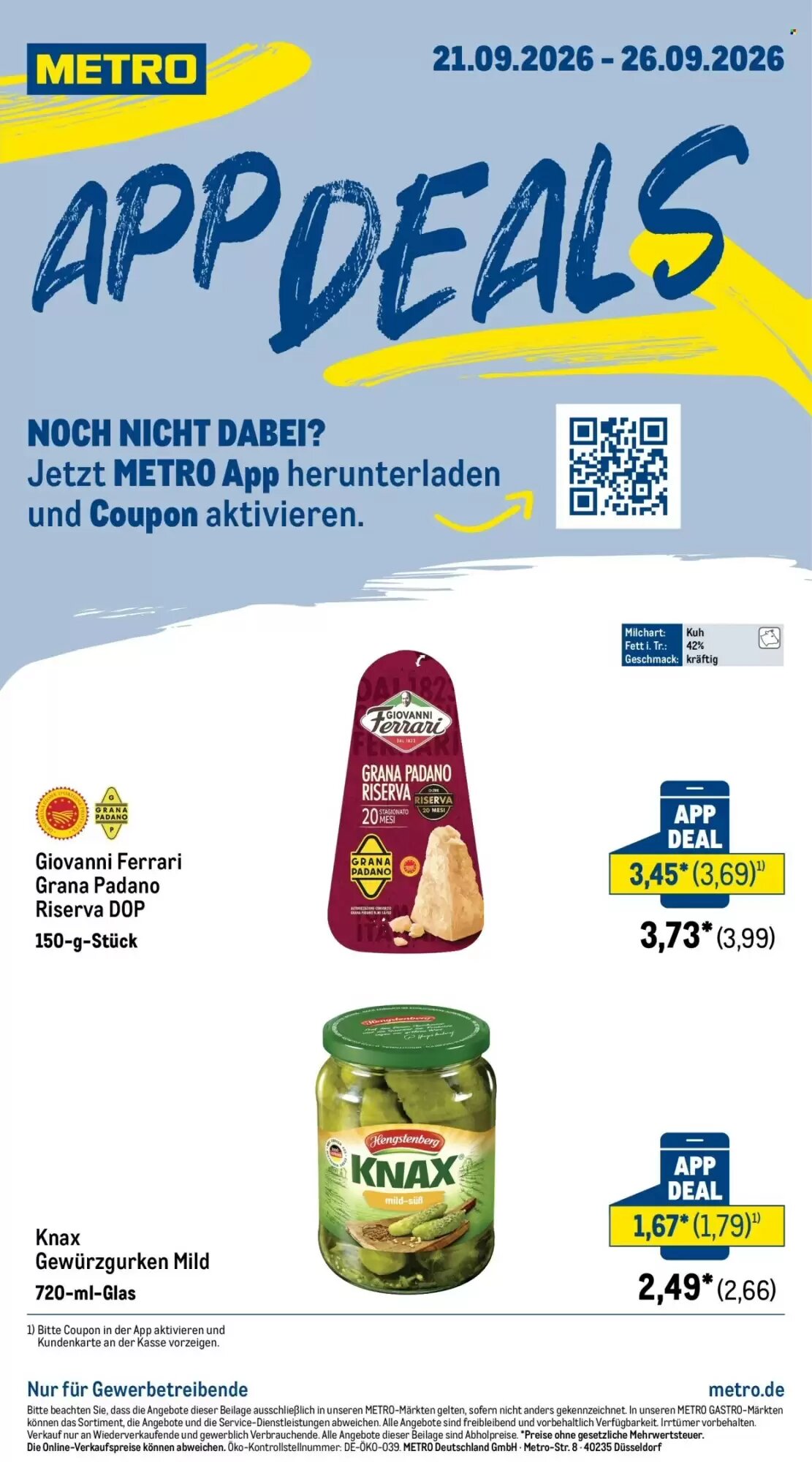 METRO Prospekt (ab 21.09.2026) zum Blättern - Seite 1