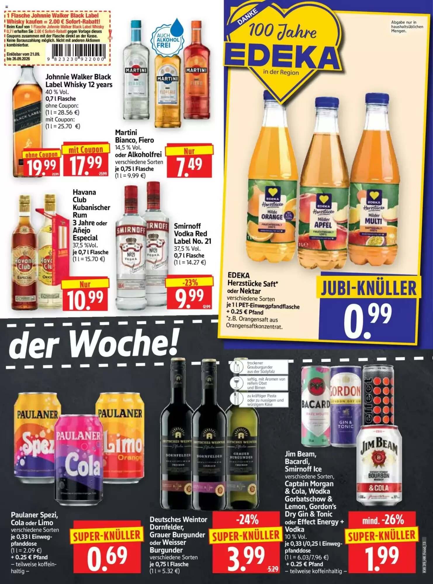 Edeka Herkules Prospekt (ab 21.09.2026) zum Blättern - Seite 13