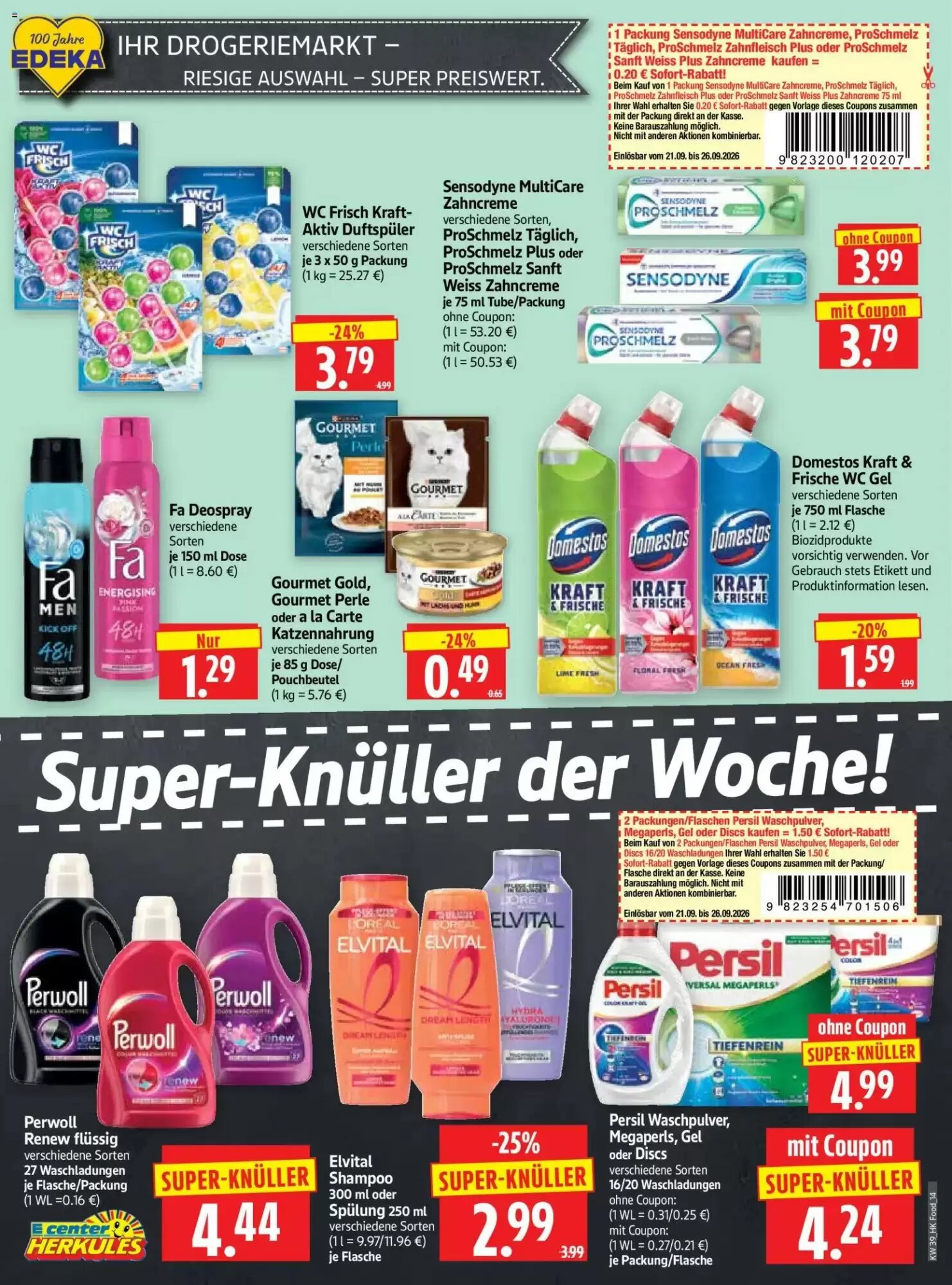 Edeka Herkules Prospekt (ab 21.09.2026) zum Blättern - Seite 14