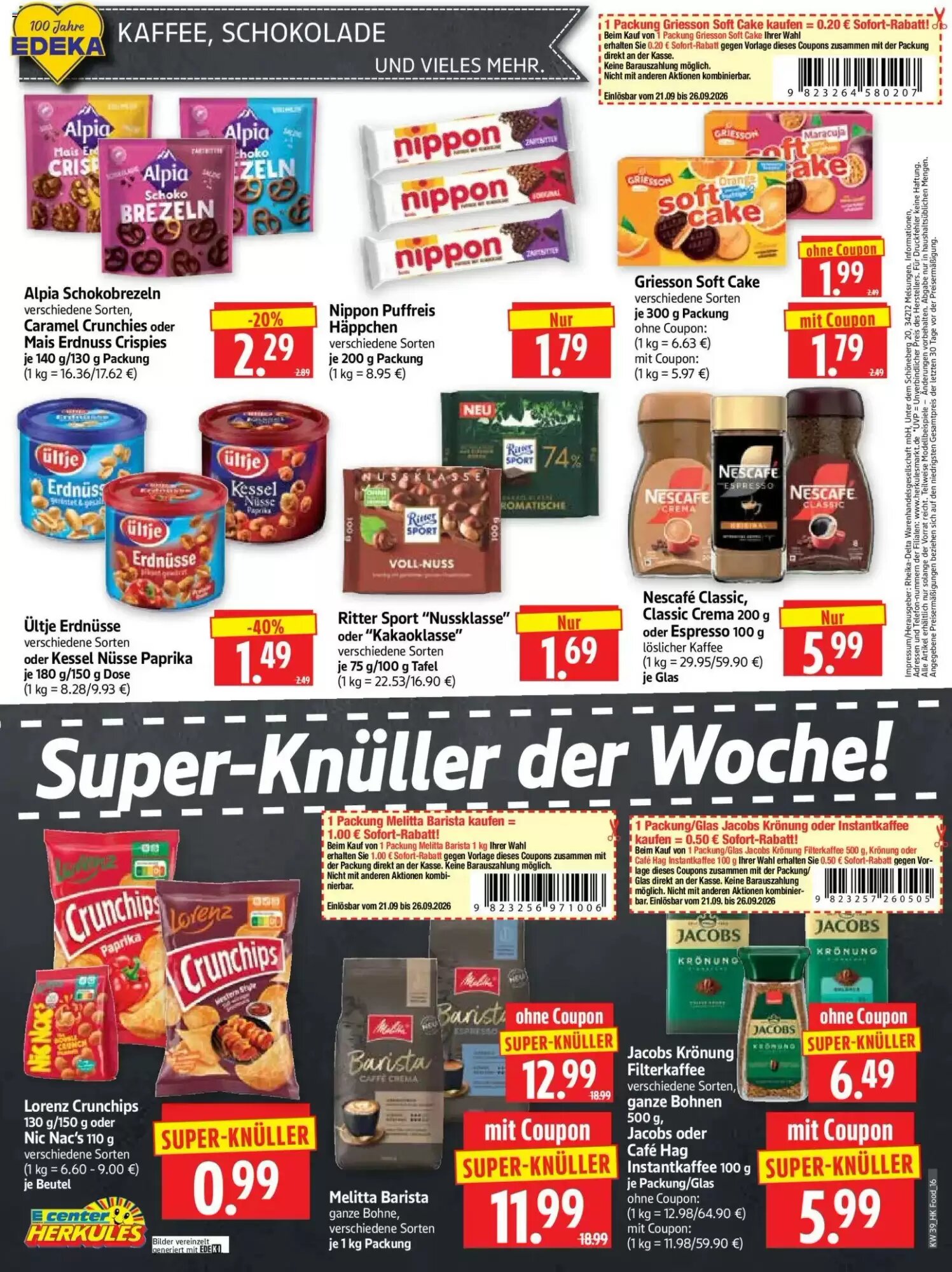 Edeka Herkules Prospekt (ab 21.09.2026) zum Blättern - Seite 16