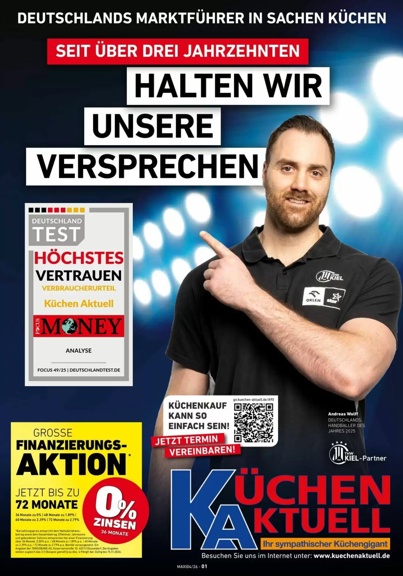 Küchen Aktuell Prospekt (ab 22.09.2026) zum Blättern - Seite 1