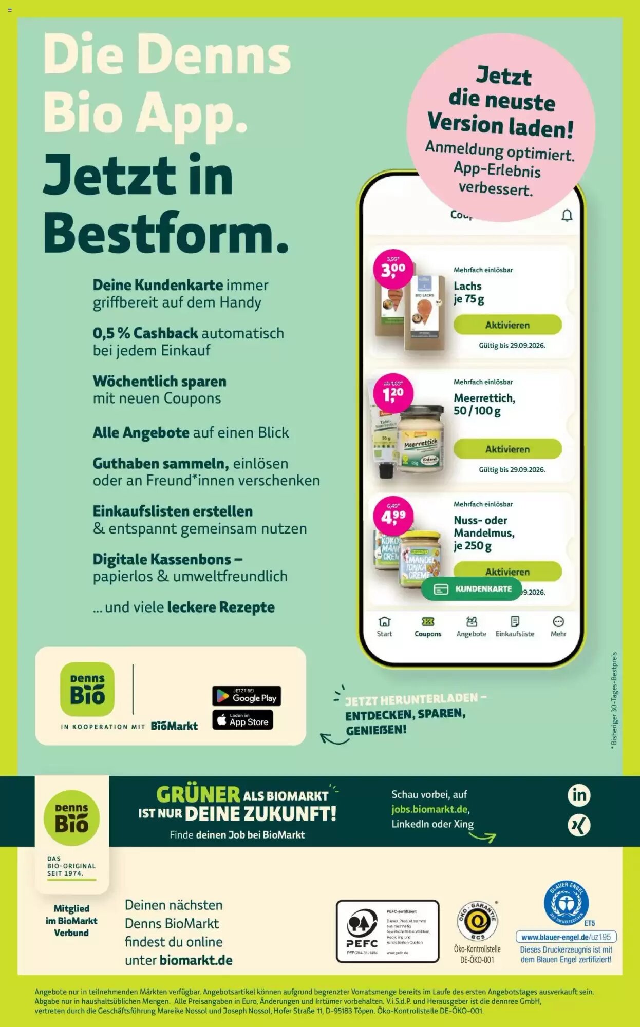 Denns BioMarkt Prospekt (ab 23.09.2026) zum Blättern - Seite 16