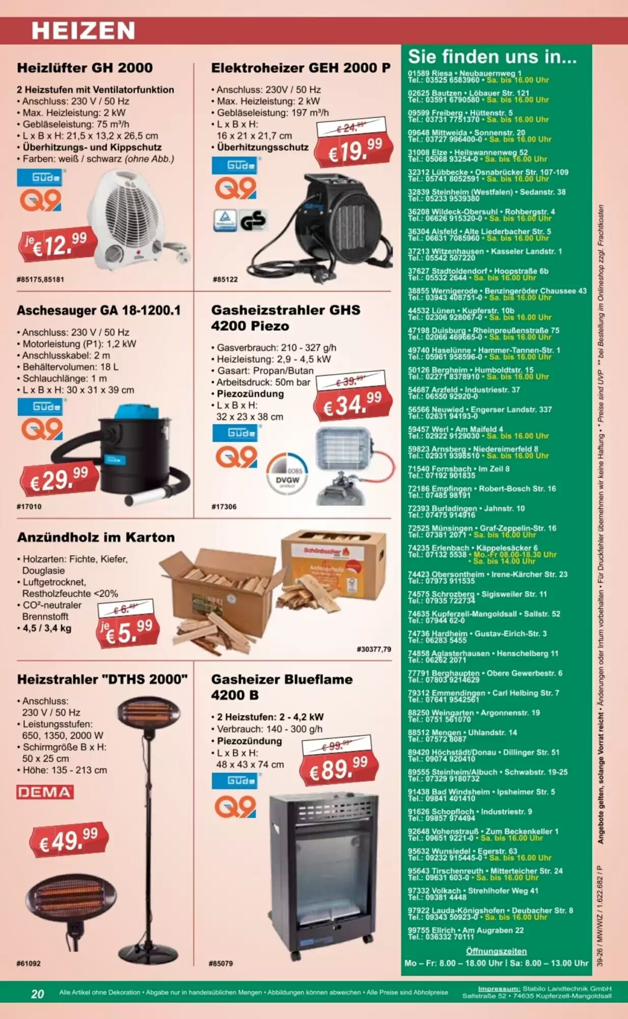Stabilo Fachmarkt Prospekt (ab 23.09.2026) zum Blättern - Seite 20