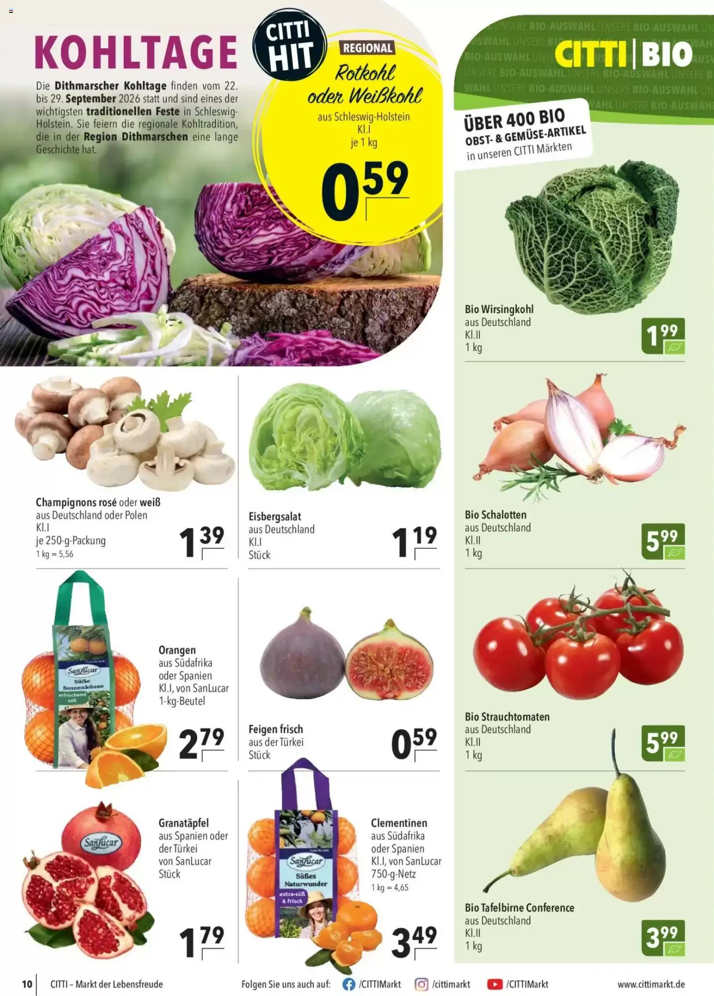 CITTI Markt Prospekt (ab 23.09.2026) zum Blättern - Seite 10
