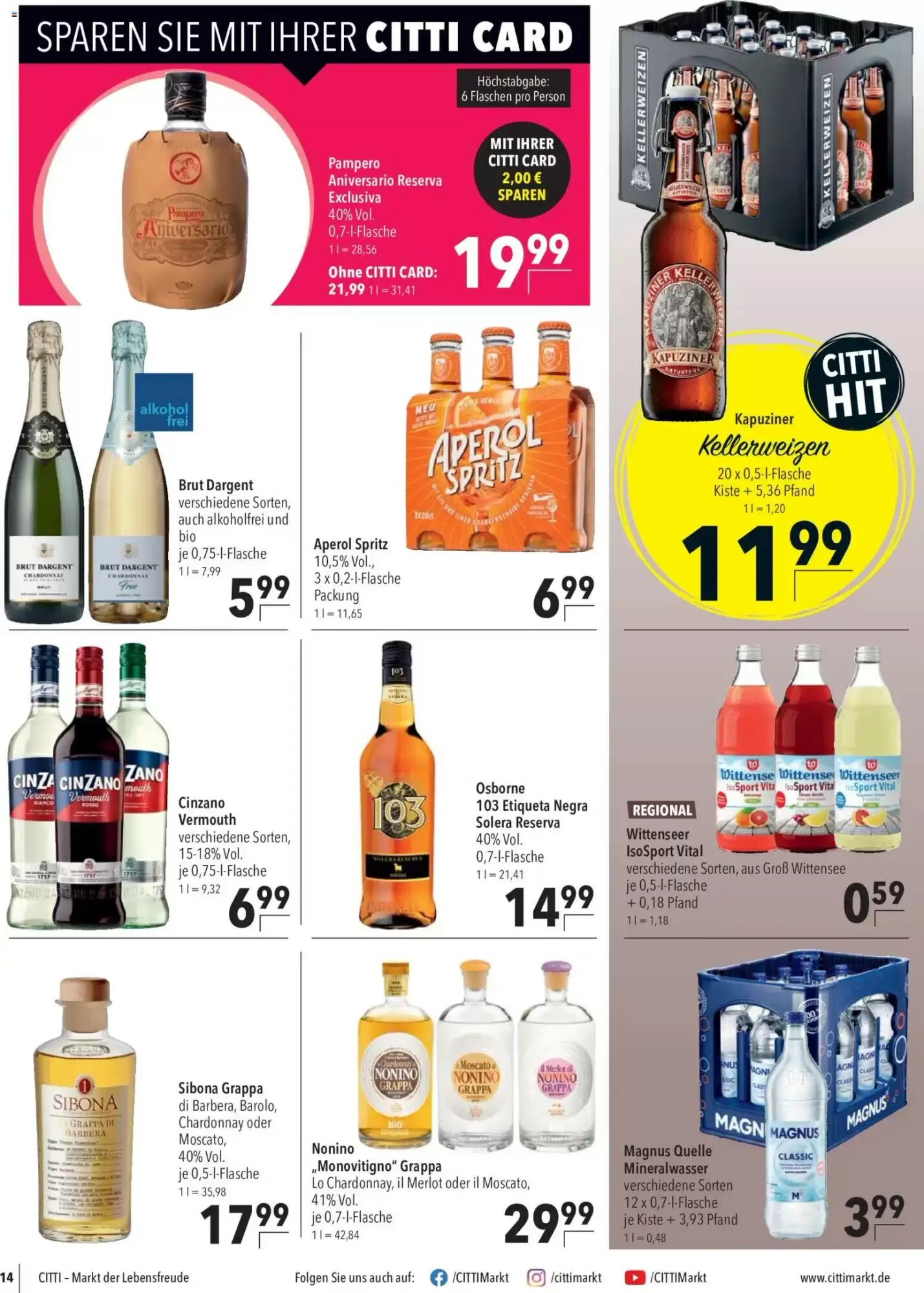 CITTI Markt Prospekt (ab 23.09.2026) zum Blättern - Seite 14