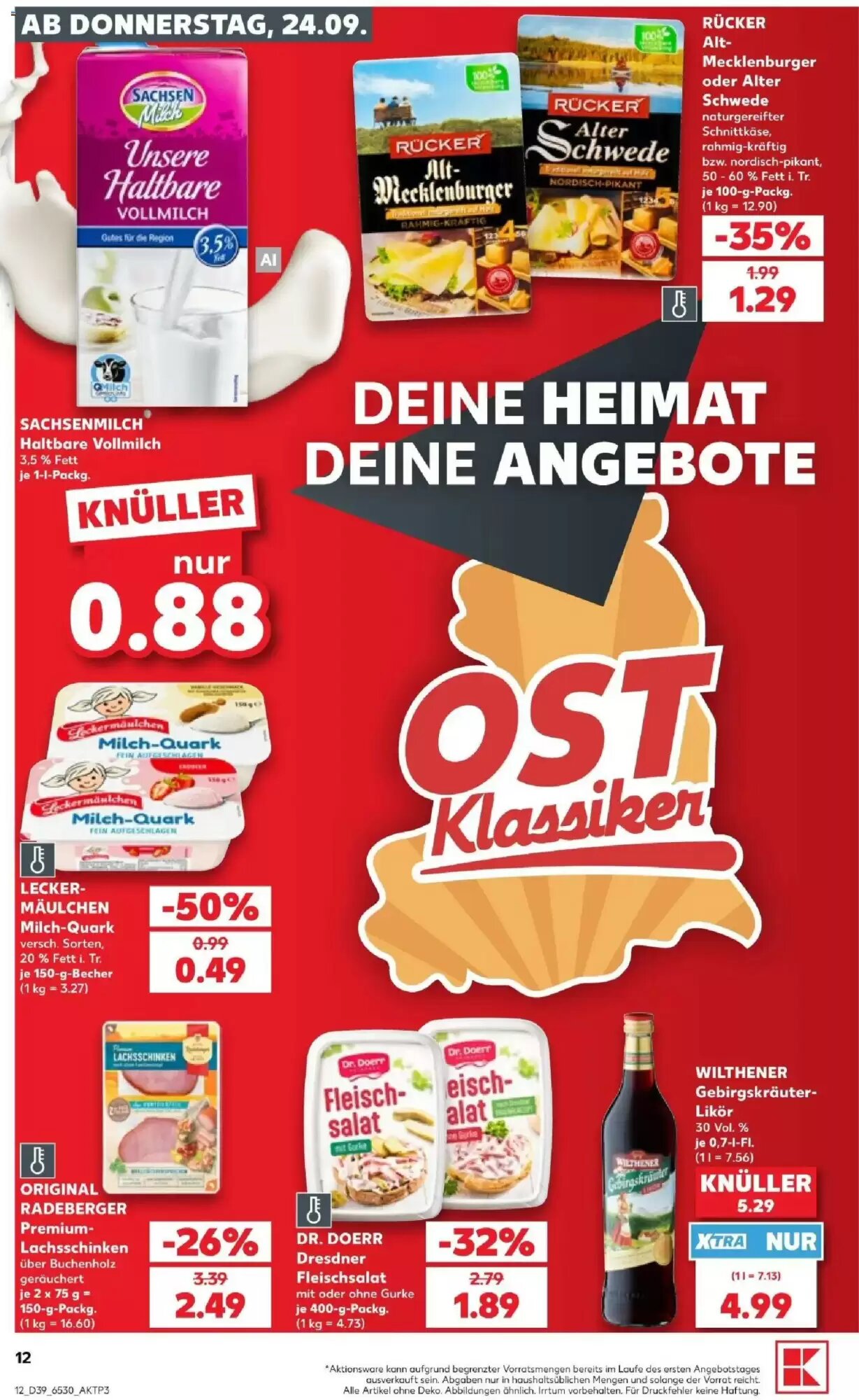Kaufland Prospekt (ab 24.09.2026) zum Blättern - Seite 12