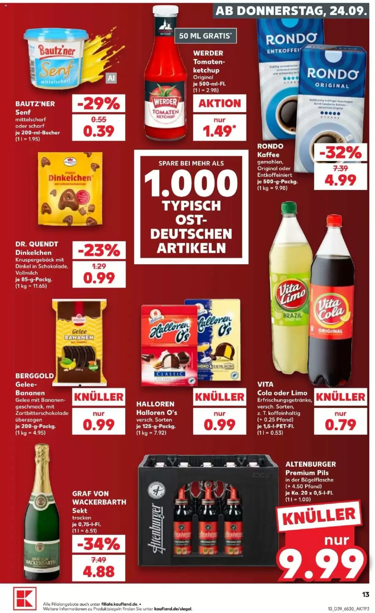 Kaufland Prospekt (ab 24.09.2026) zum Blättern - Seite 13