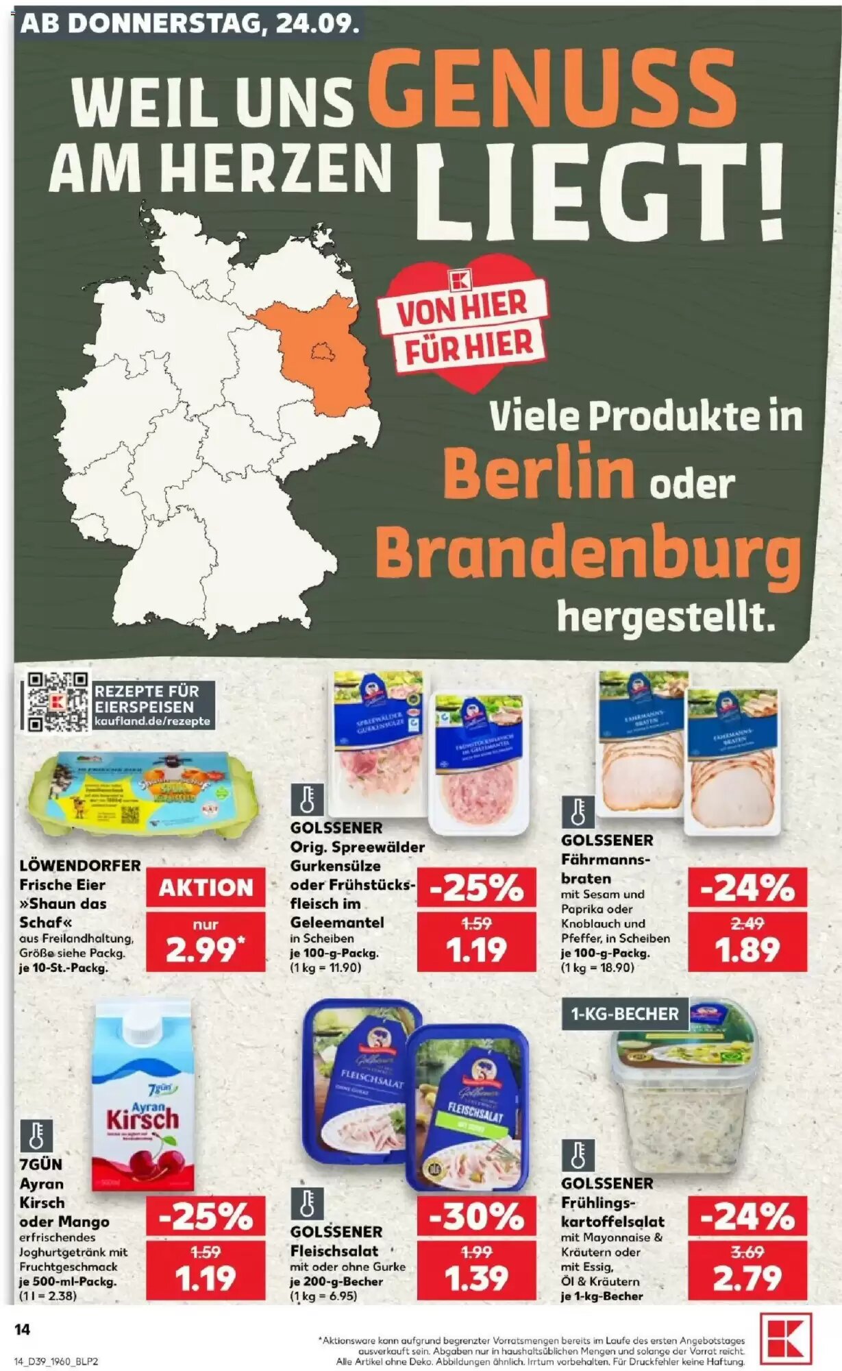 Kaufland Prospekt (ab 24.09.2026) zum Blättern - Seite 14