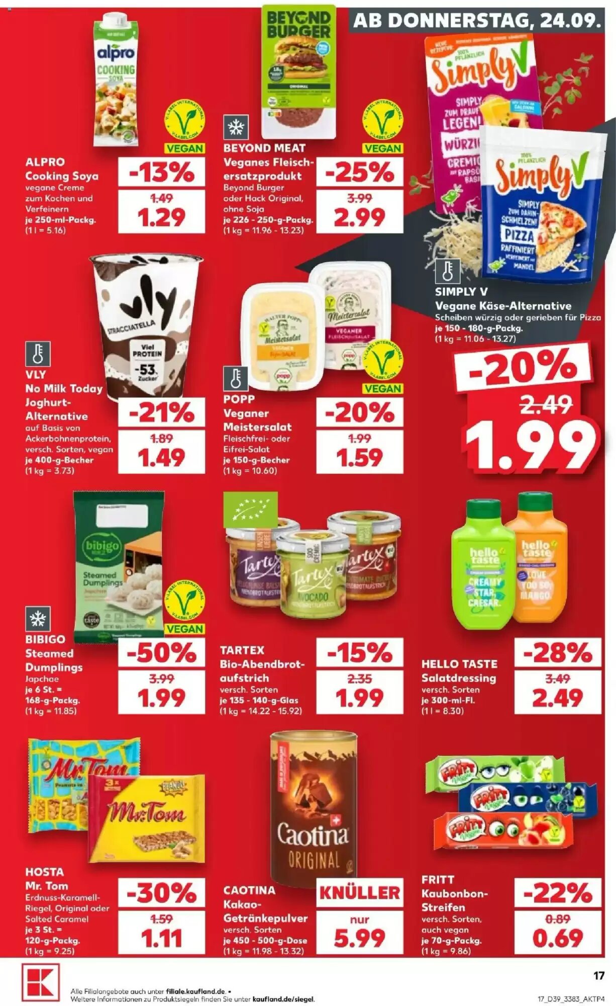 Kaufland Prospekt (ab 24.09.2026) zum Blättern - Seite 17