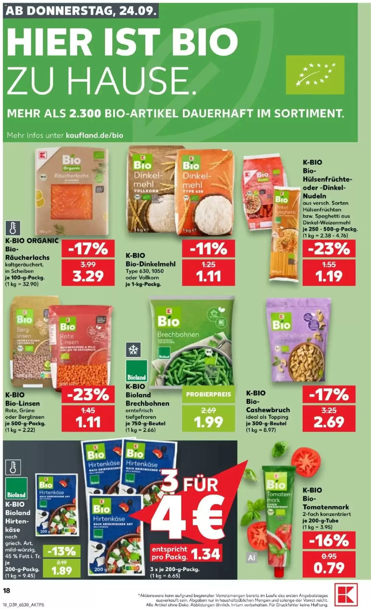 Kaufland Prospekt (ab 24.09.2026) zum Blättern - Seite 18