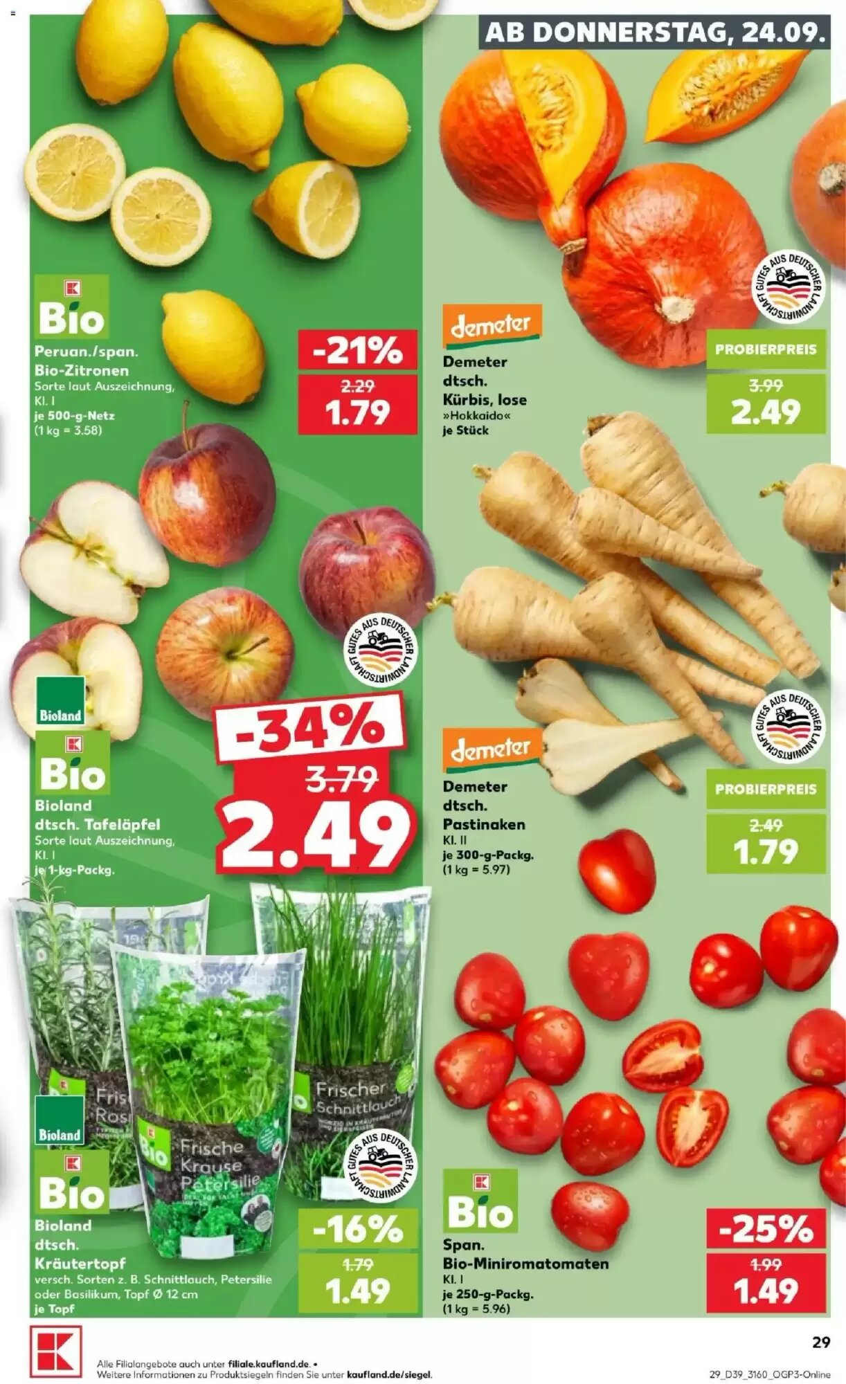 Kaufland Prospekt (ab 24.09.2026) zum Blättern - Seite 29