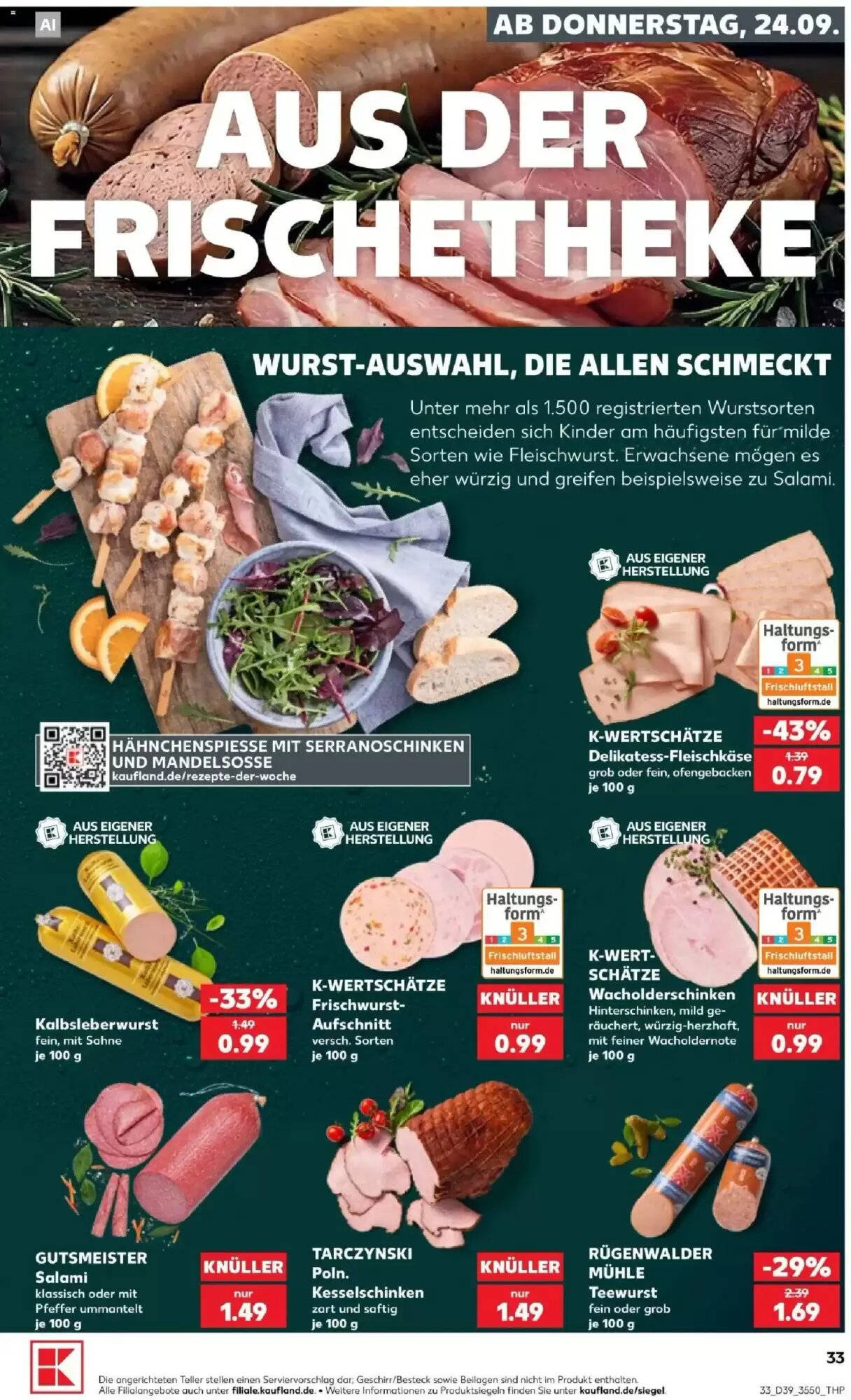 Kaufland Prospekt (ab 24.09.2026) zum Blättern - Seite 33