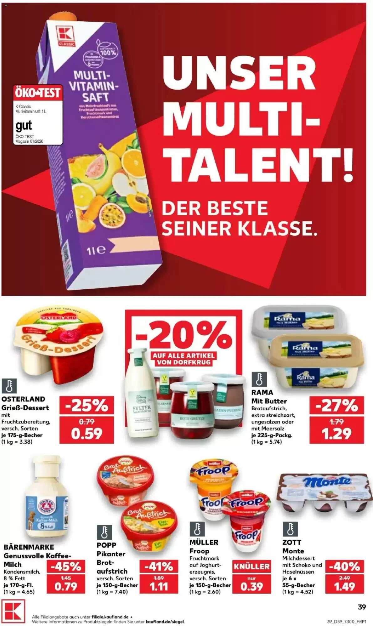 Kaufland Prospekt (ab 24.09.2026) zum Blättern - Seite 39