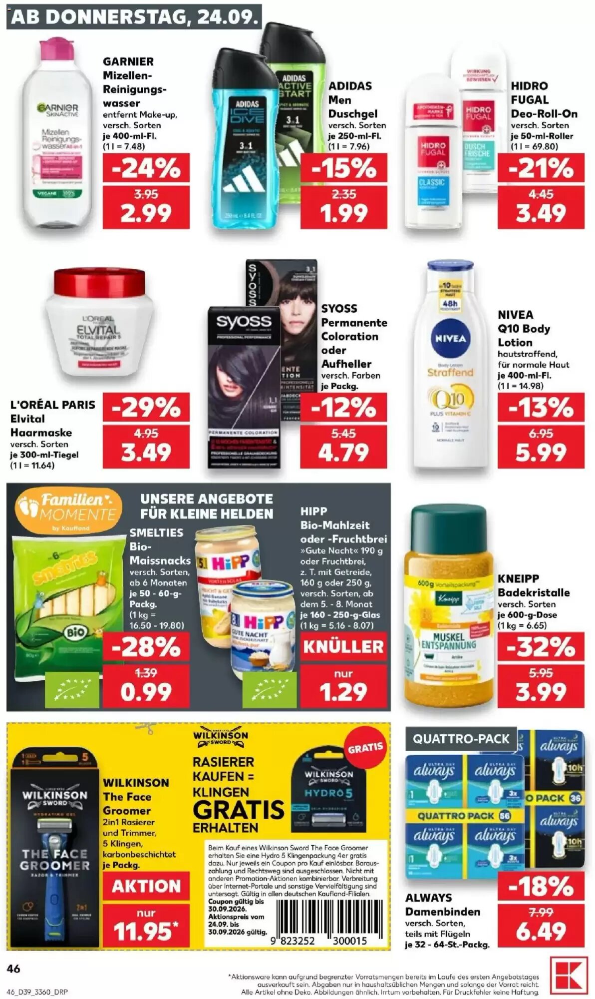Kaufland Prospekt (ab 24.09.2026) zum Blättern - Seite 46