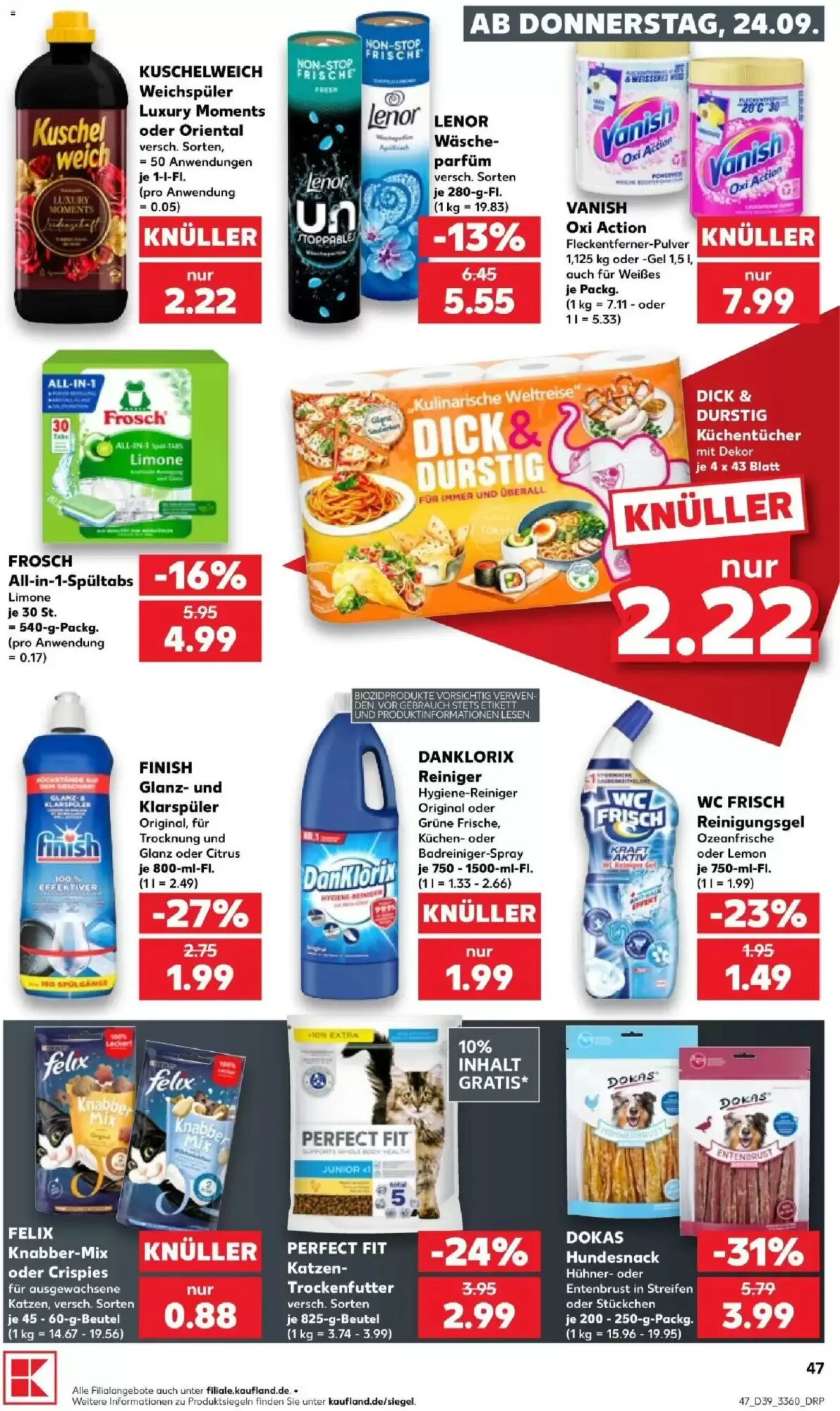 Kaufland Prospekt (ab 24.09.2026) zum Blättern - Seite 47
