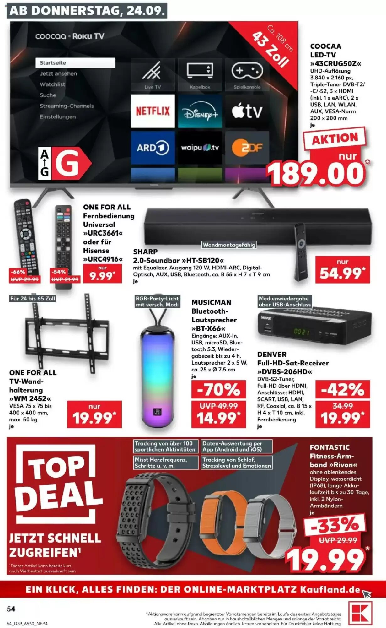 Kaufland Prospekt (ab 24.09.2026) zum Blättern - Seite 54